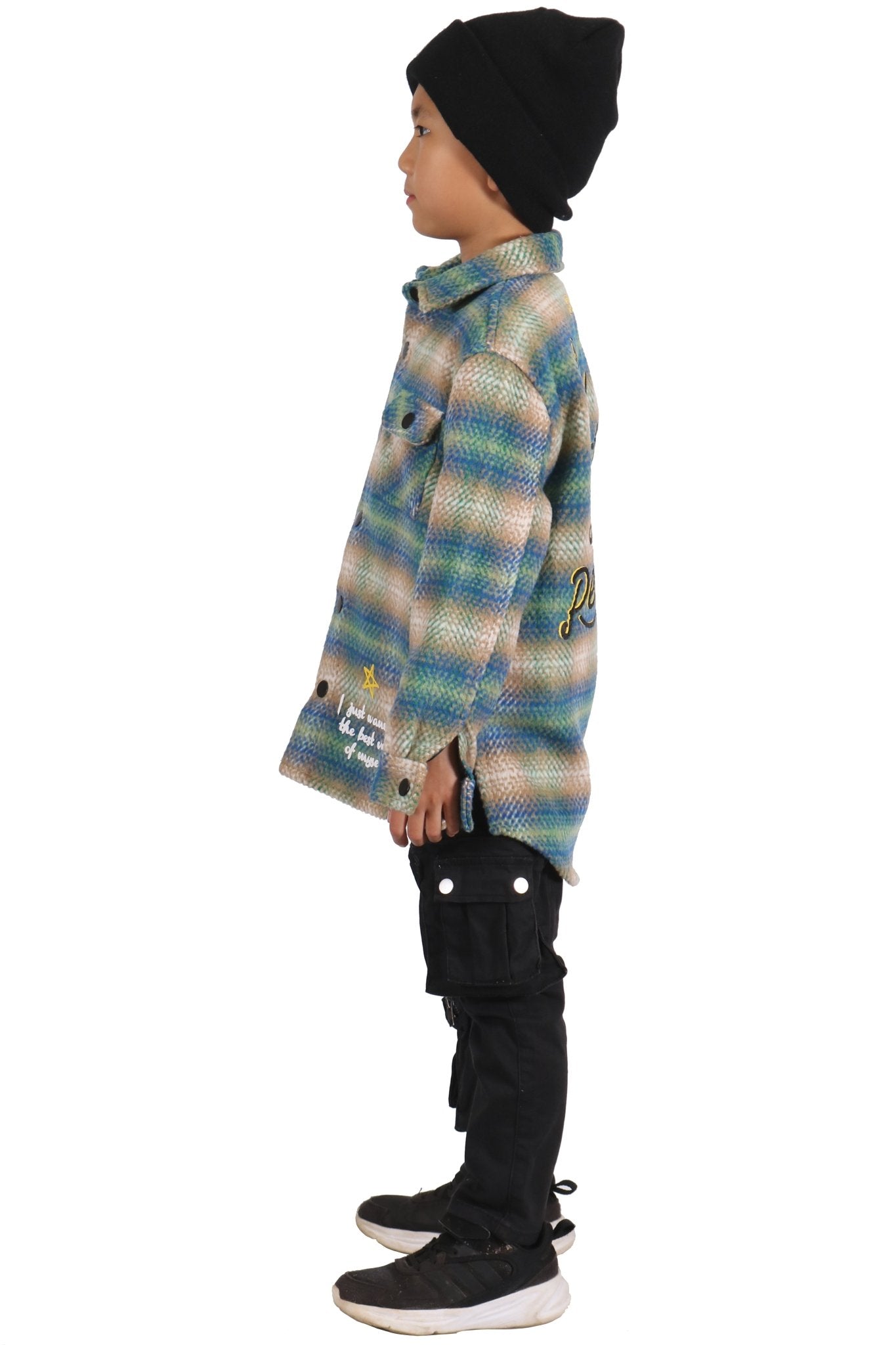 LAWN Kid's Oversize Flannel outer shirket - Love to KleepShirts & TopsKLEEPLove to Kleep