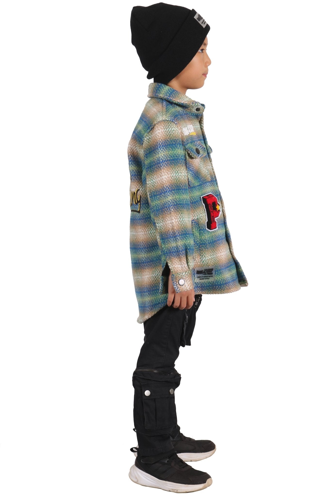 LAWN Kid's Oversize Flannel outer shirket - Love to KleepShirts & TopsKLEEPLove to Kleep