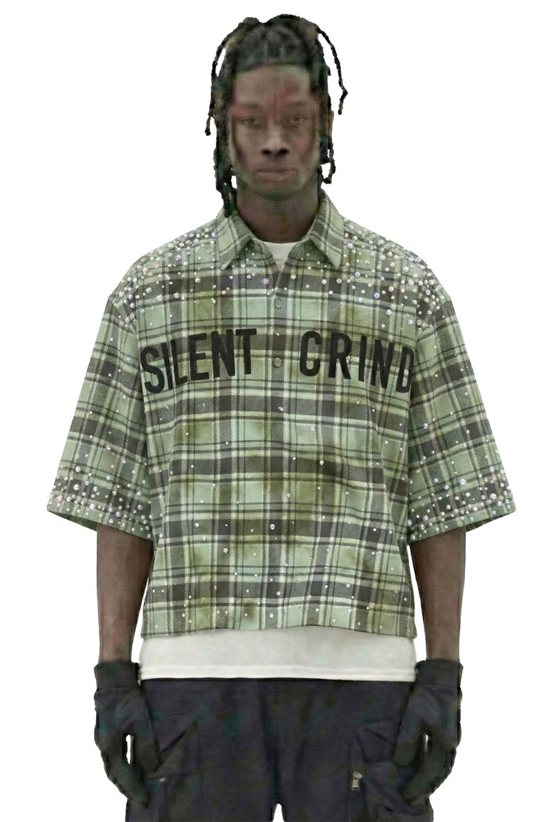 STORM88 ZENO Washed Flannel Crop Top Button Down Shirt – Love to Kleep