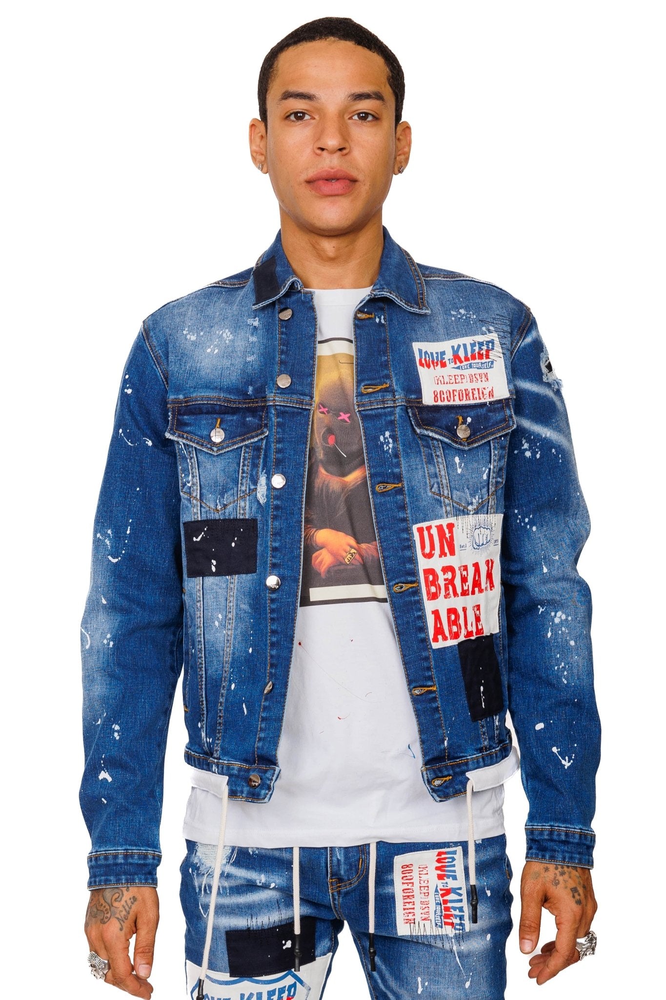 Lotus Washed Denim Jacket - Love to KleepMen's JacketKLEEPLove to Kleep