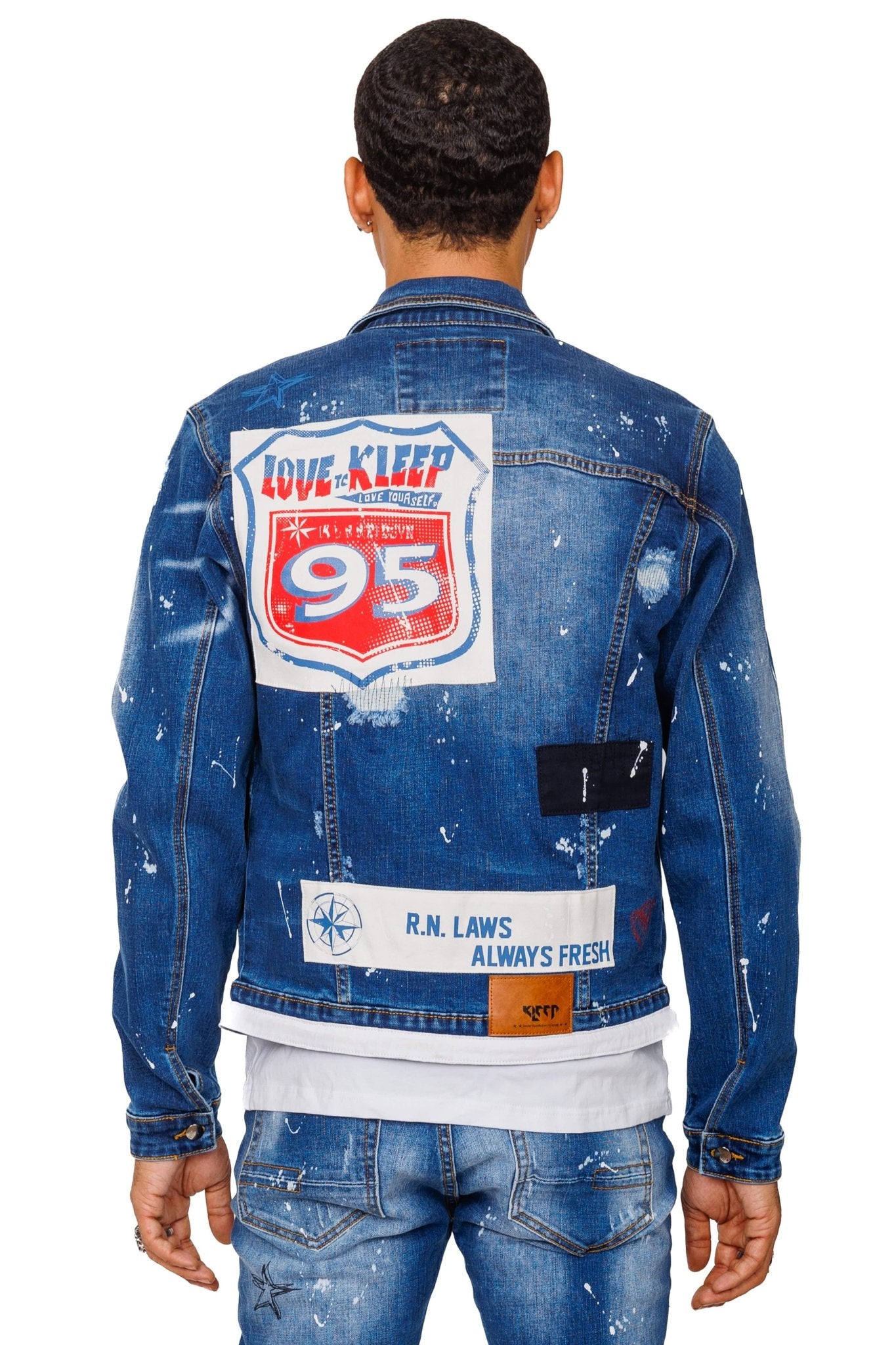 Lotus Washed Denim Jacket - Love to KleepMen's JacketKLEEPLove to Kleep