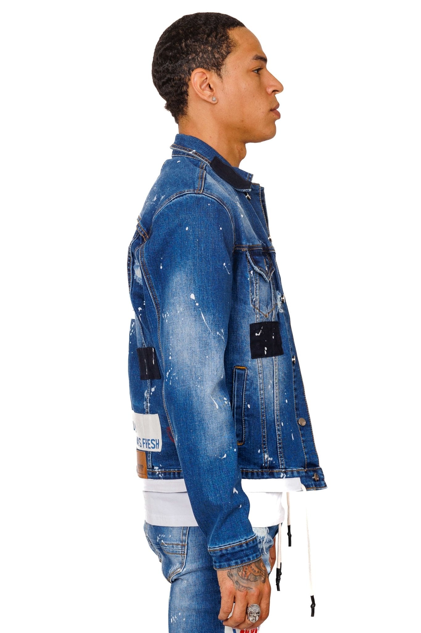 Lotus Washed Denim Jacket - Love to KleepMen's JacketKLEEPLove to Kleep