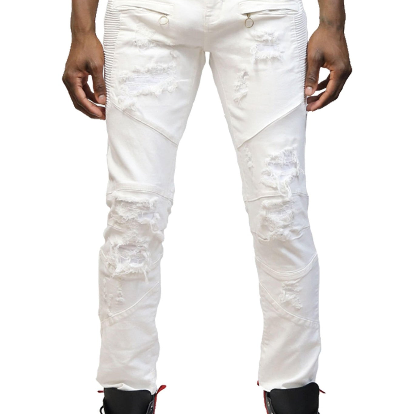 Birch Premium Washed Skinny White Denim Pants - Love to KleepMen's PantsKLEEPLove to Kleep