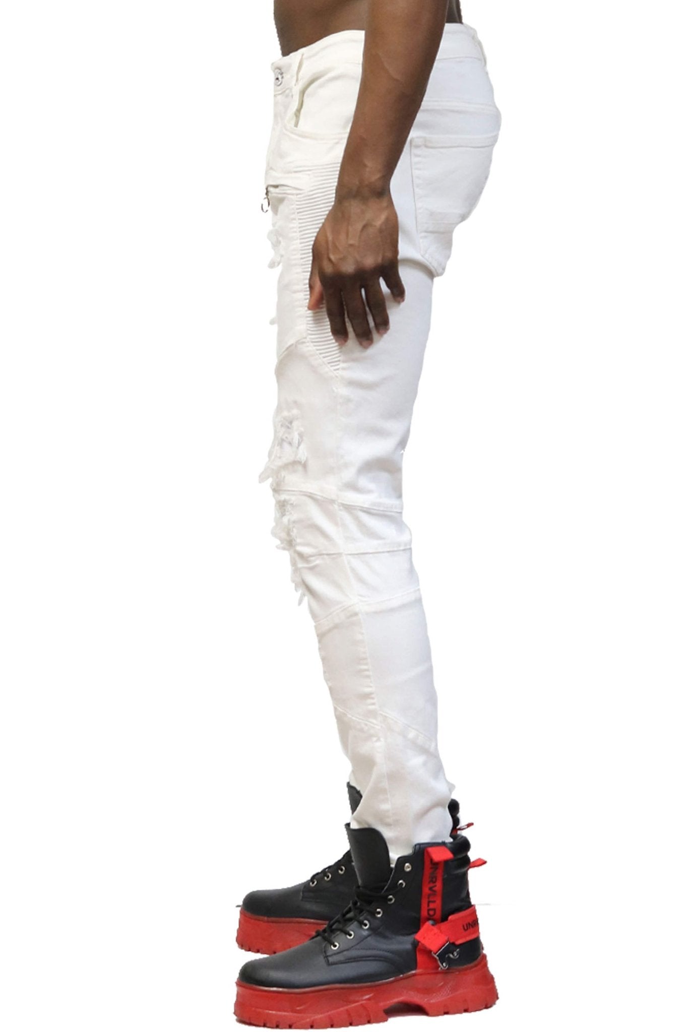 Birch Premium Washed Skinny White Denim Pants - Love to KleepMen's PantsKLEEPLove to Kleep