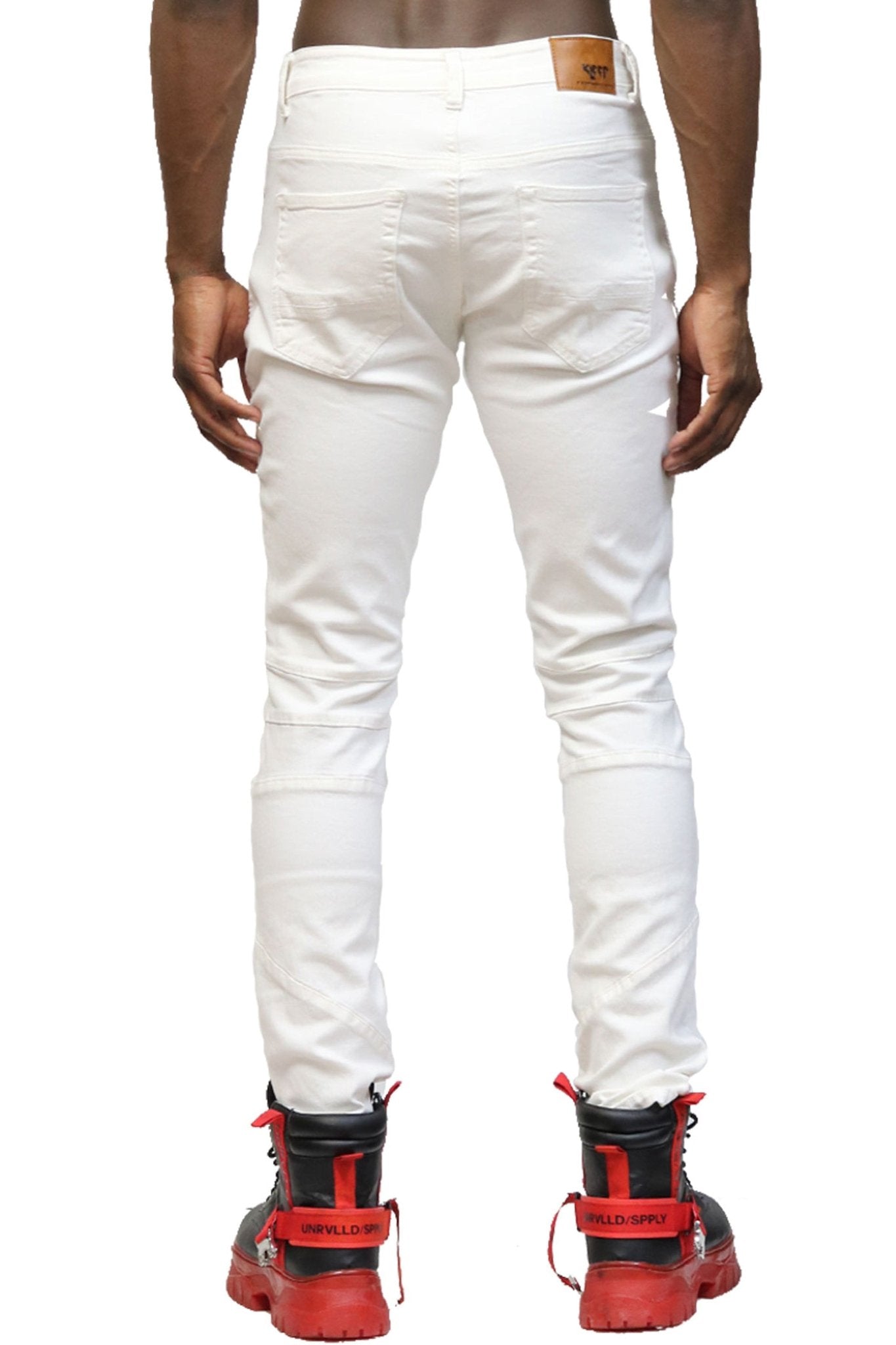 Birch Premium Washed Skinny White Denim Pants - Love to KleepMen's PantsKLEEPLove to Kleep