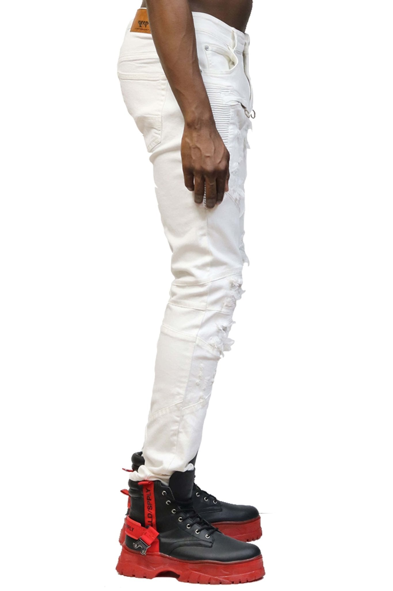 Birch Premium Washed Skinny White Denim Pants - Love to KleepMen's PantsKLEEPLove to Kleep