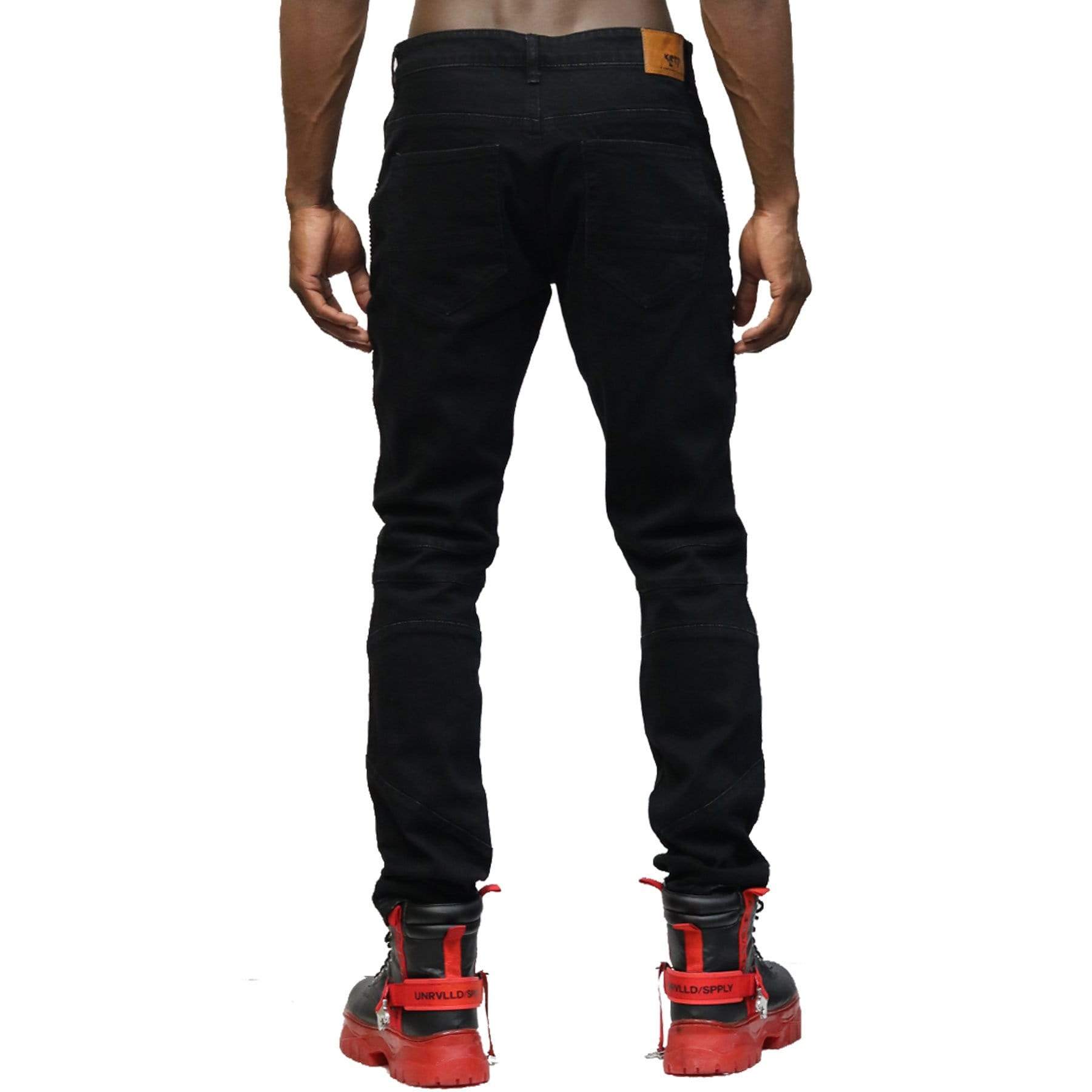 Limo Premium Washed Skinny Black Denim Pants - Love to KleepMen's PantsKLEEPLove to Kleep