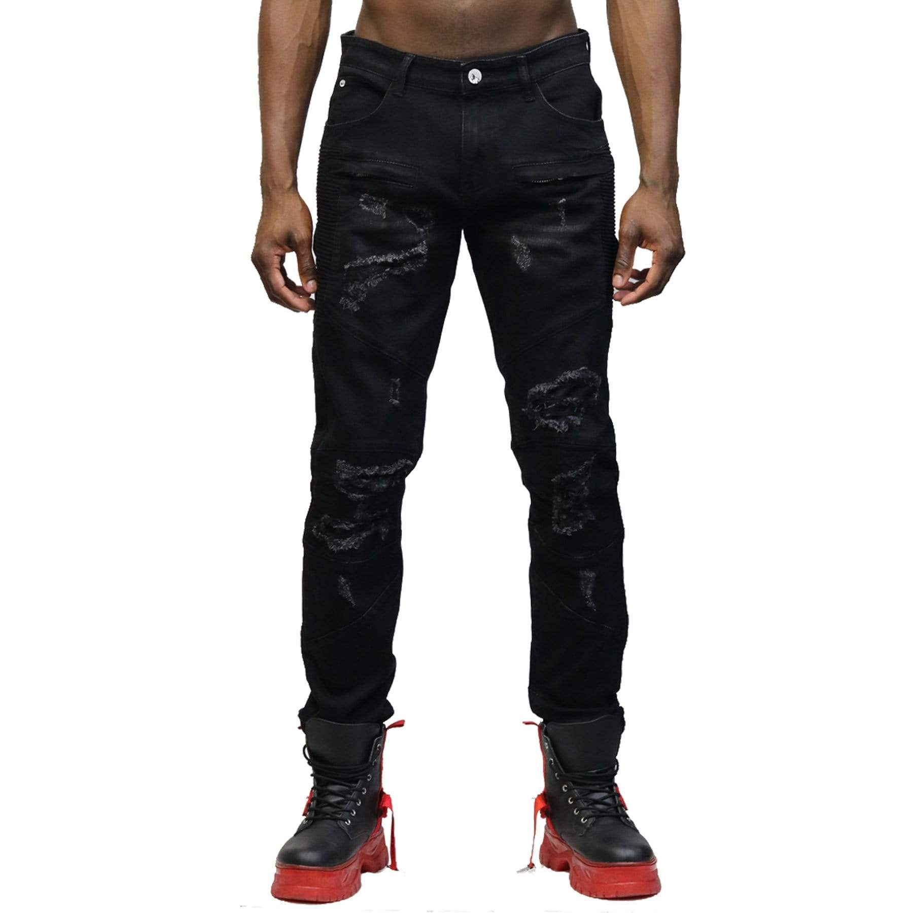 Limo Premium Washed Skinny Black Denim Pants - Love to KleepMen's PantsKLEEPLove to Kleep