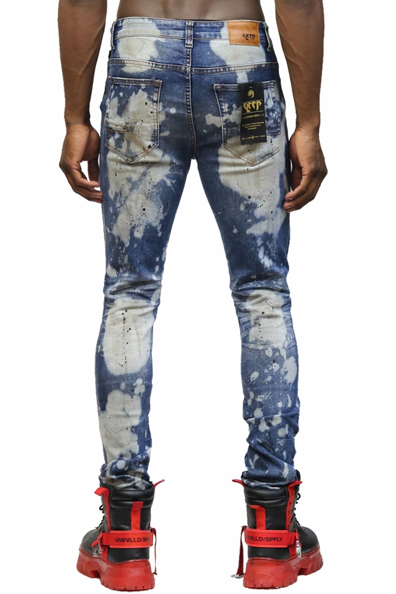 Moss Washed Skinny Denim Pants - Love to KleepMen's PantsKLEEPLove to Kleep