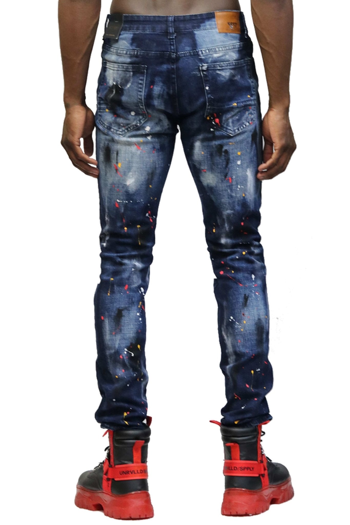 New Peppertone Washed Skinny Denim Pants - Love to KleepMen's PantsKLEEPLove to Kleep