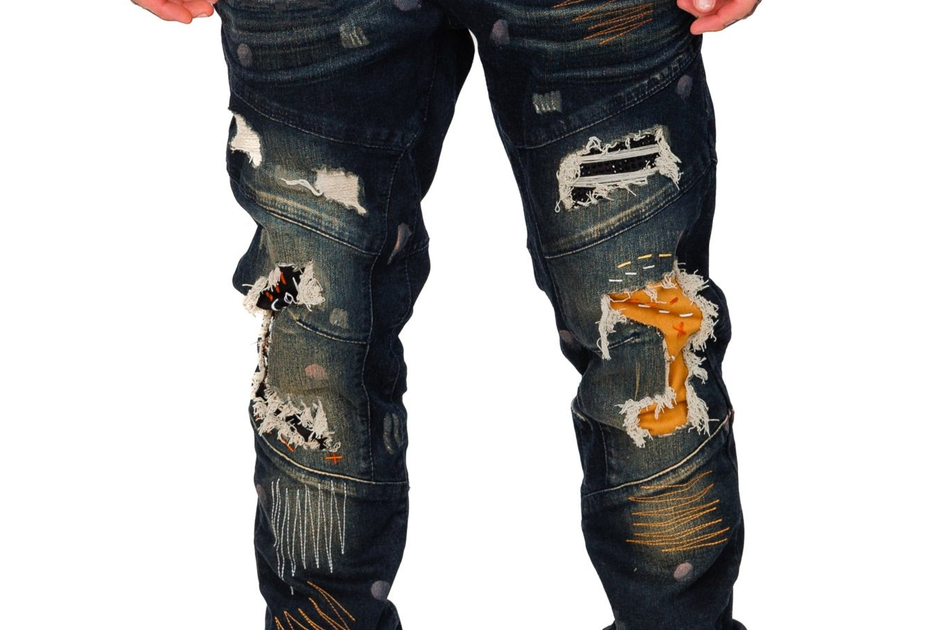 Rifle Washed Skinny Denim Pants - Love to KleepMen's PantsKLEEPLove to Kleep