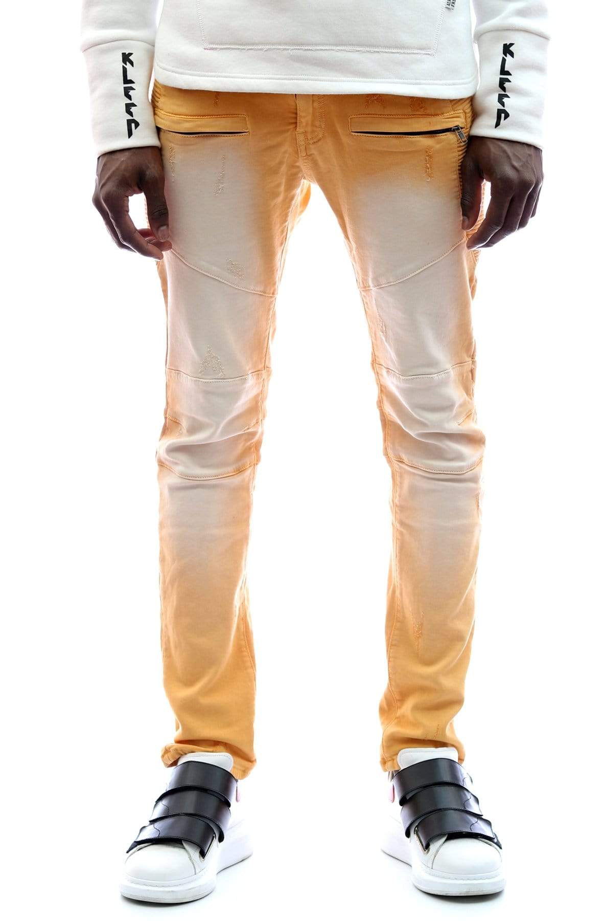 Skinny Cotton Terry Denim Pants. - Love to KleepMen's PantsKLEEPLove to Kleep