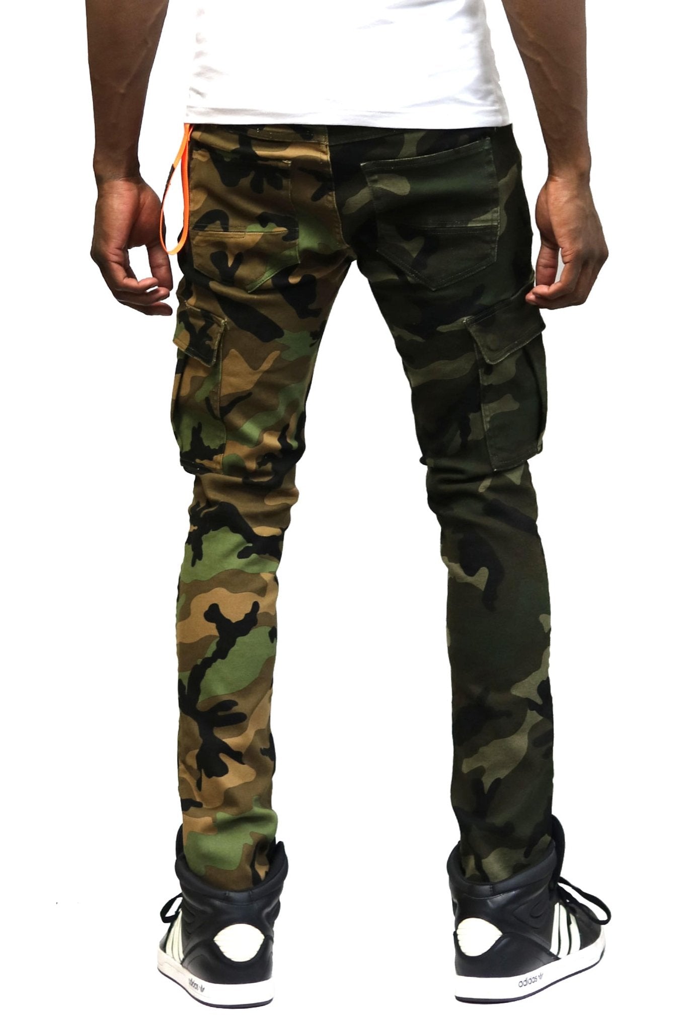 Half camo shops pants