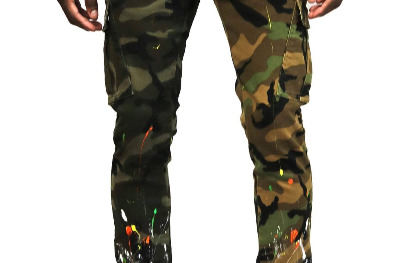 Wildstone Limited Premium Washed Mixed Camo Half and Half Skinny Twill Pants. - Love to KleepMen's PantsKLEEPLove to Kleep