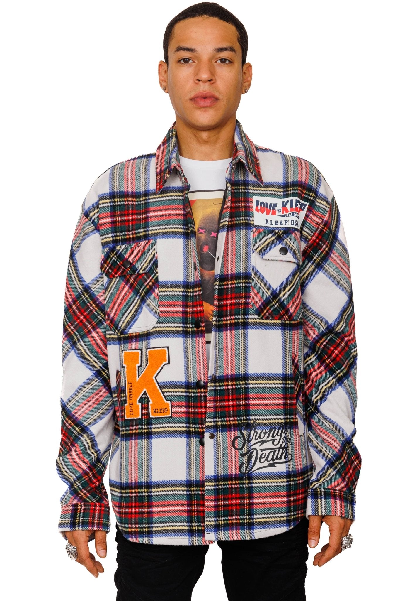 DRAKE Men's premium heavy flannel jacket type shirt - Love to KleepMen's Heavy Flannel Oversize Outer ShirtKLEEPLove to Kleep