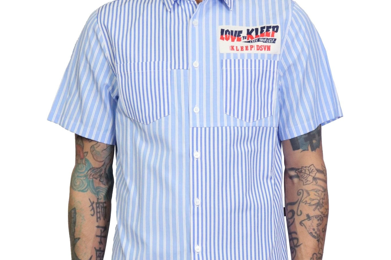 MONT Men's premium shortsleeve buttondown shirt - Love to KleepMen's ShirtKLEEPLove to Kleep