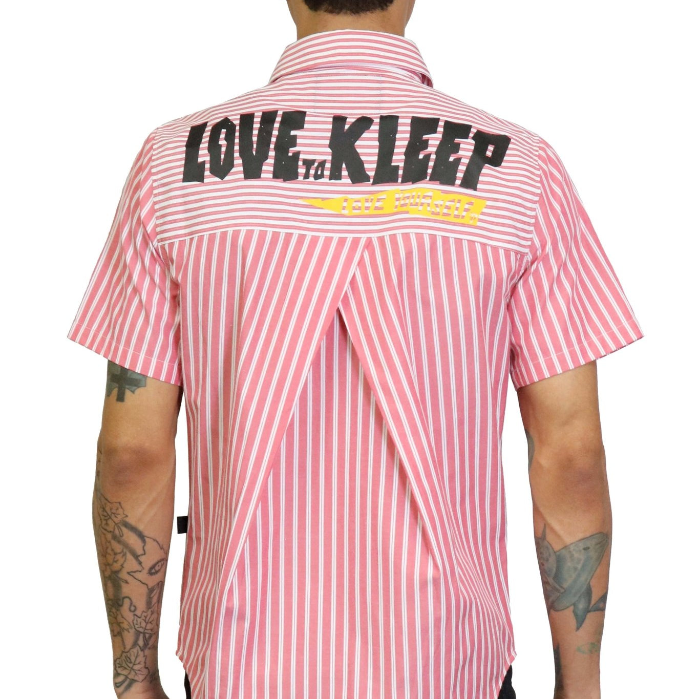 REEVESE Men's premium shortsleeve buttondown shirt - Love to KleepMen's ShirtKLEEPLove to Kleep