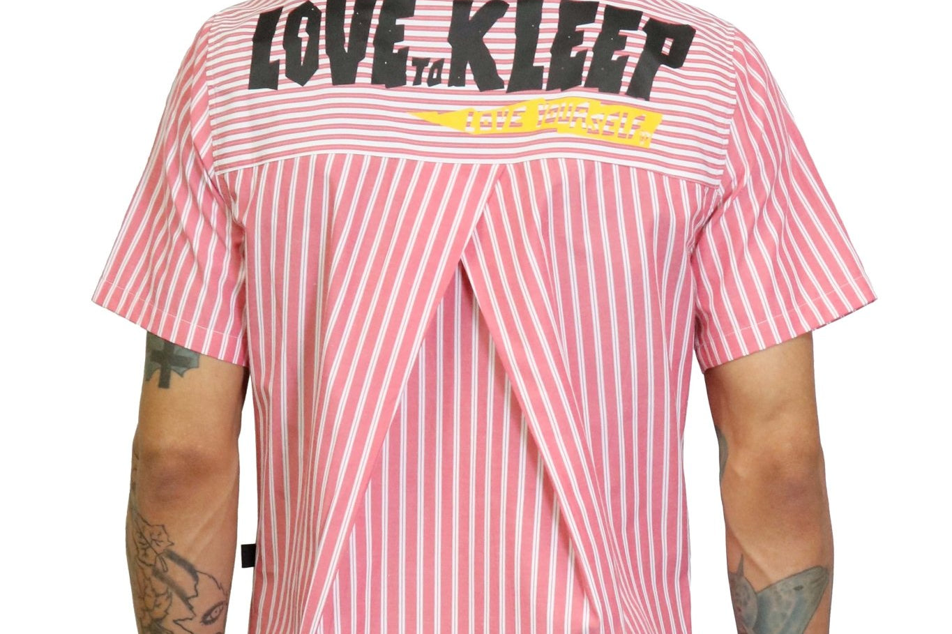 REEVESE Men's premium shortsleeve buttondown shirt - Love to KleepMen's ShirtKLEEPLove to Kleep
