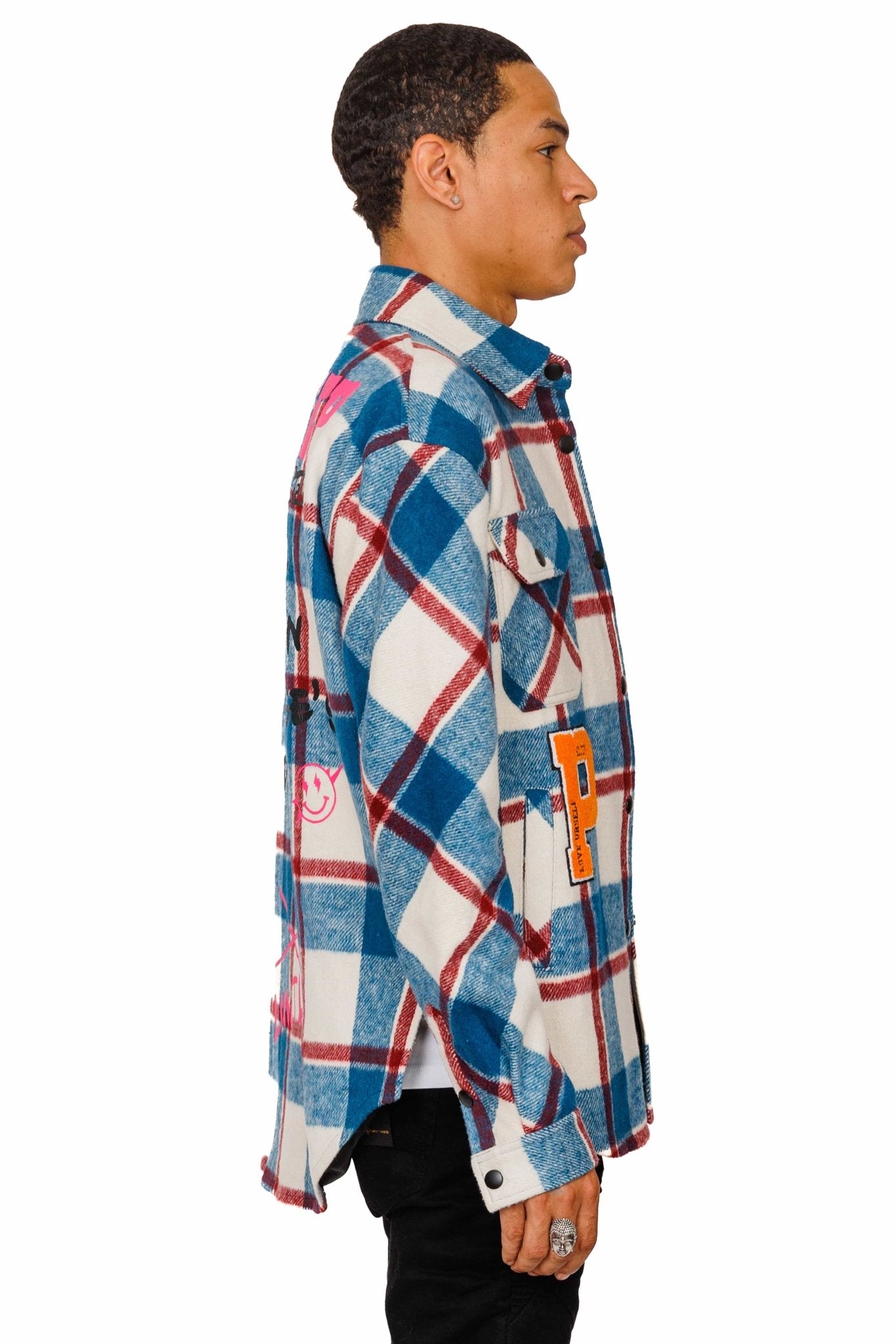 SINOPER Men's premium heavy flannel jacket type shirt - Love to KleepMen's Heavy Flannel Oversize Outer ShirtKLEEPLove to Kleep