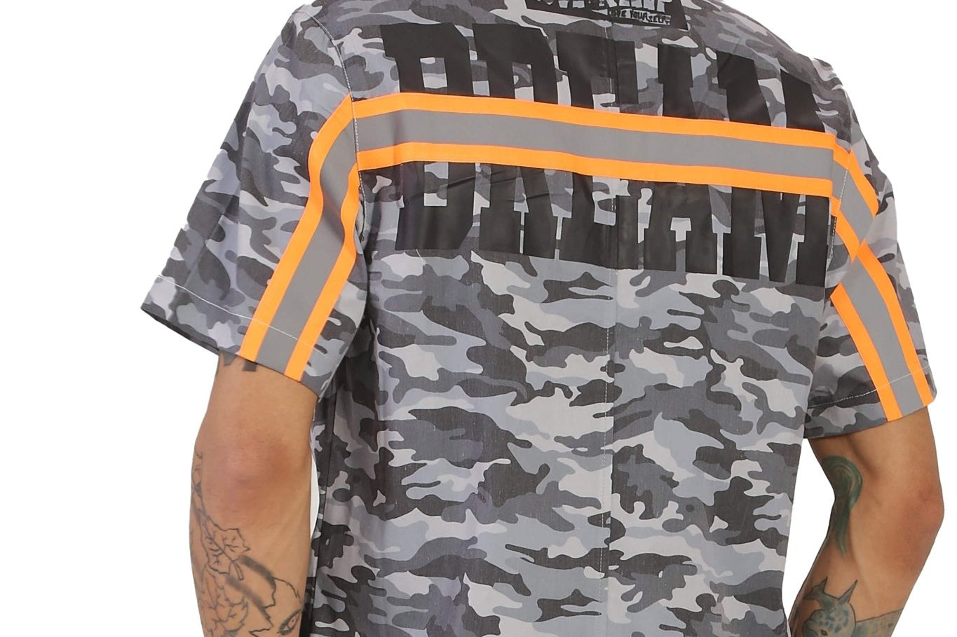 SPARK Men's premium poplin camo pattern shortsleeve buttondown shirt - Love to KleepMen's ShirtKLEEPLove to Kleep