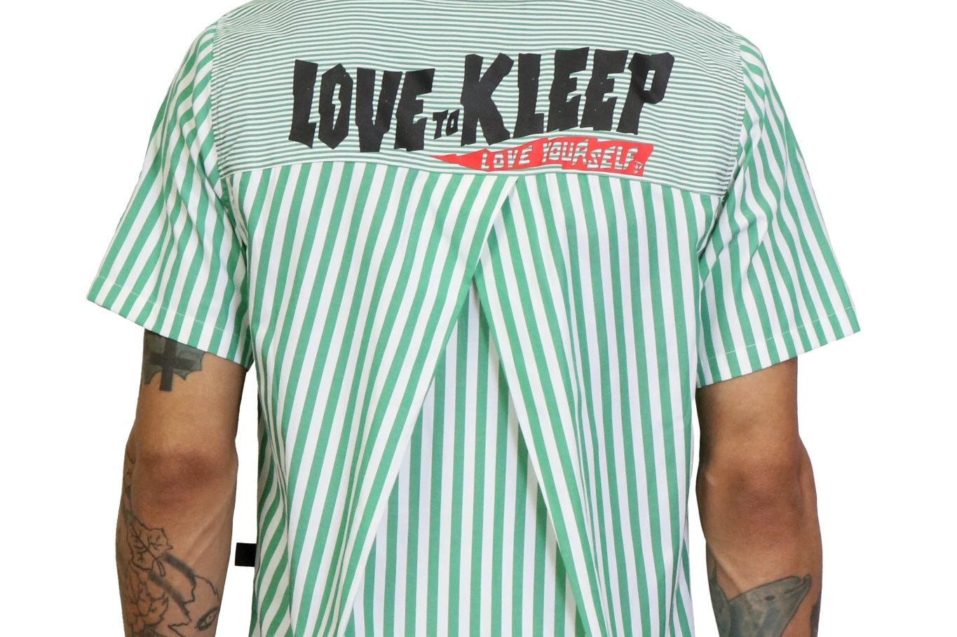 VEN Men's premium shortsleeve buttondown shirt - Love to KleepMen's ShirtKLEEPLove to Kleep