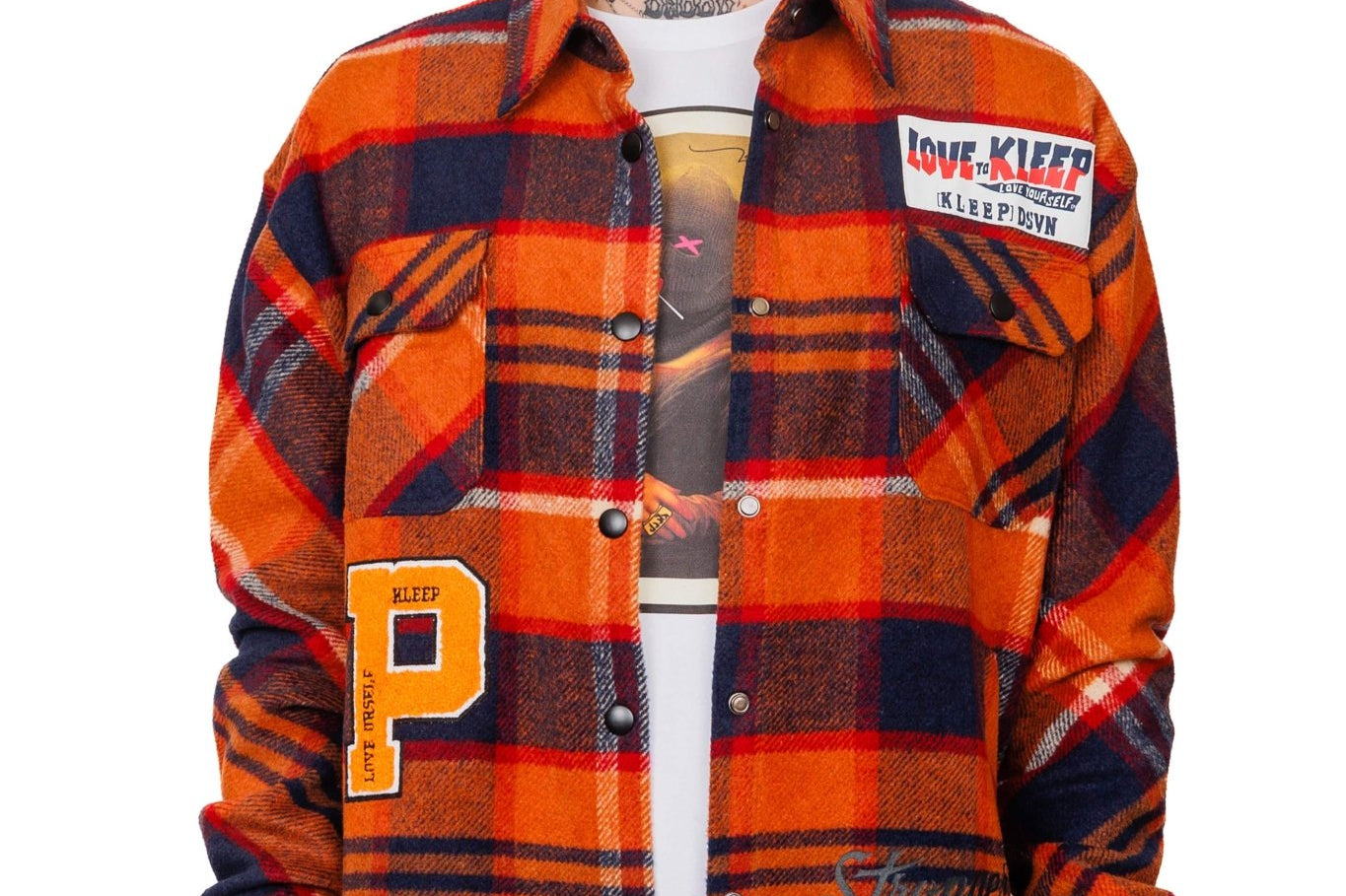 WATCHET Men's premium heavy flannel jacket type shirt - Love to KleepMen's Heavy Flannel Oversize Outer ShirtKLEEPLove to Kleep
