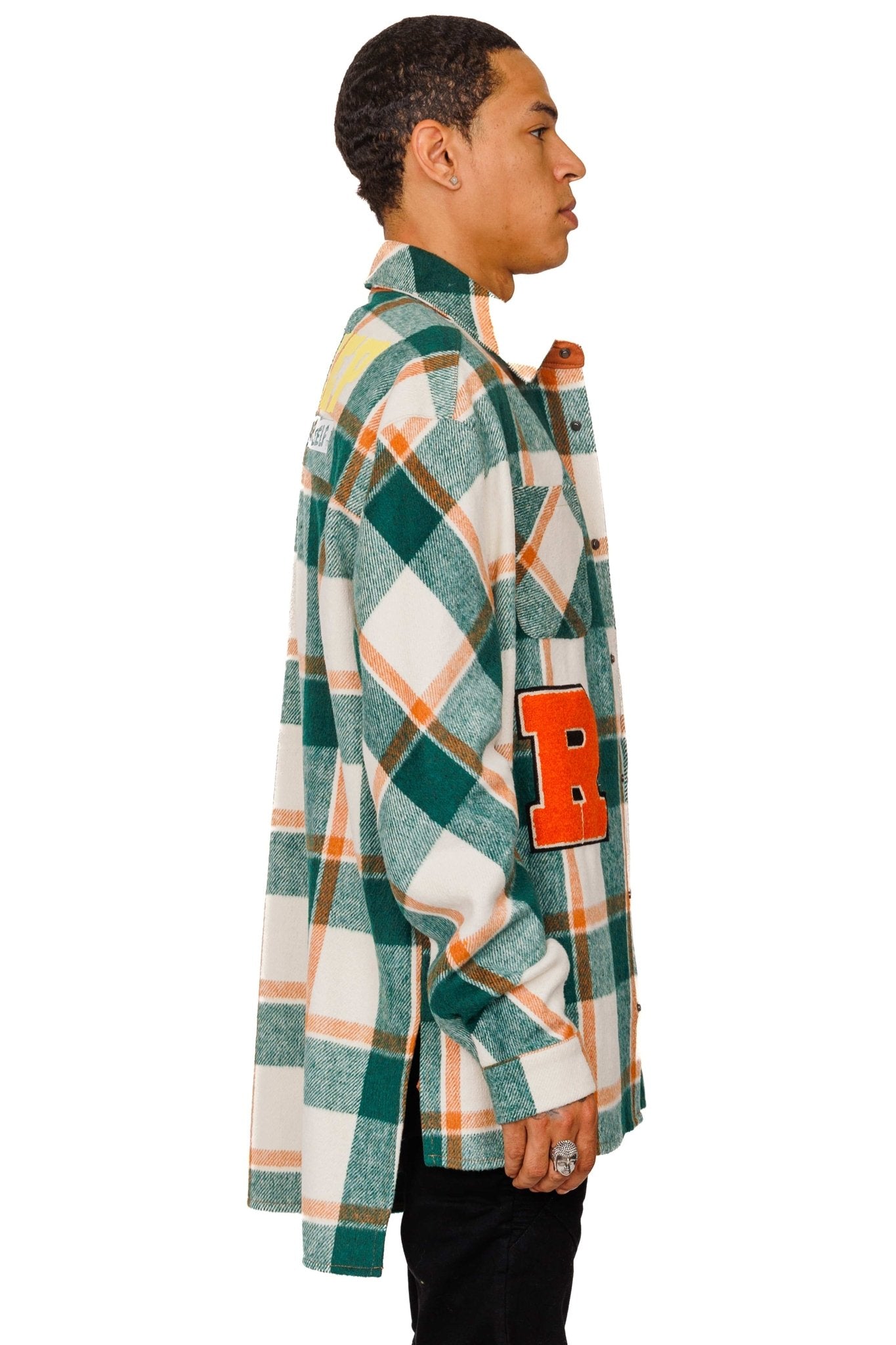 ZAFFRE Men's premium heavy flannel elongated oversize shirt - Love to KleepMen's Heavy Flannel Oversize Outer ShirtKLEEPLove to Kleep