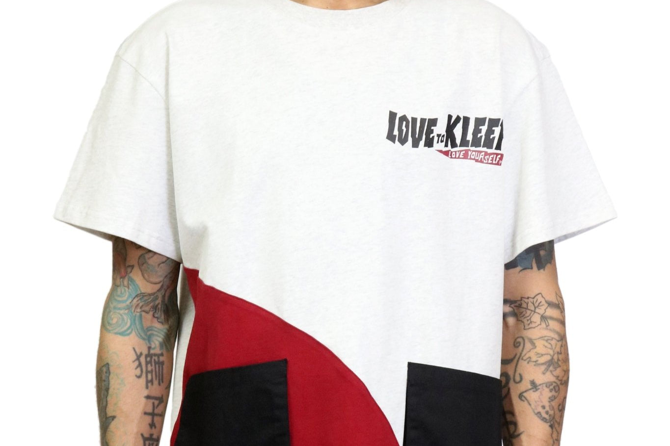 PEWTER Men's premium cotton short sleeve t shirt - Love to KleepMen's TeeKLEEPLove to Kleep