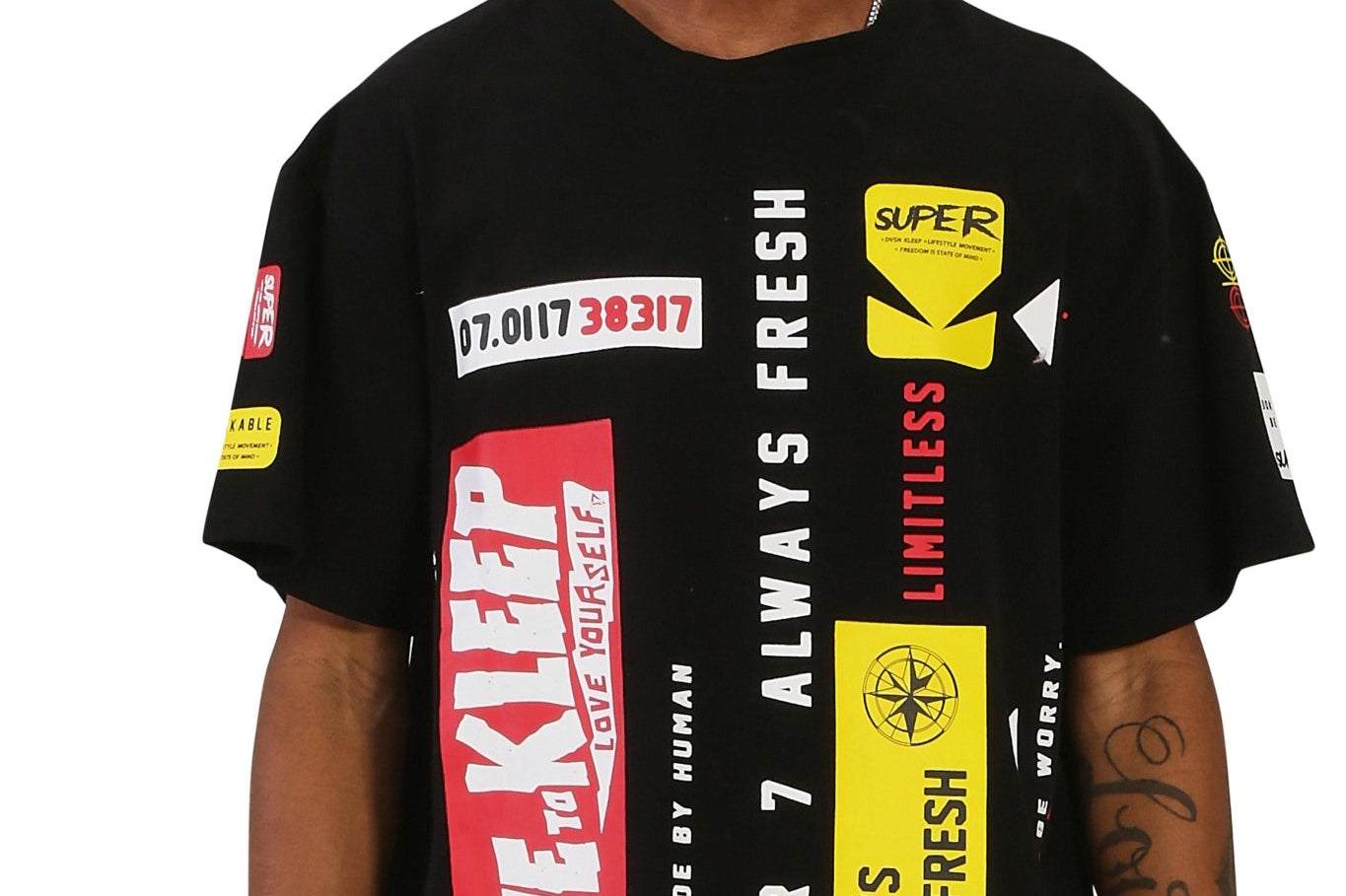 RAVEN Men's premium cotton short sleeve t shirt - Love to KleepMen's TeeKLEEPLove to Kleep