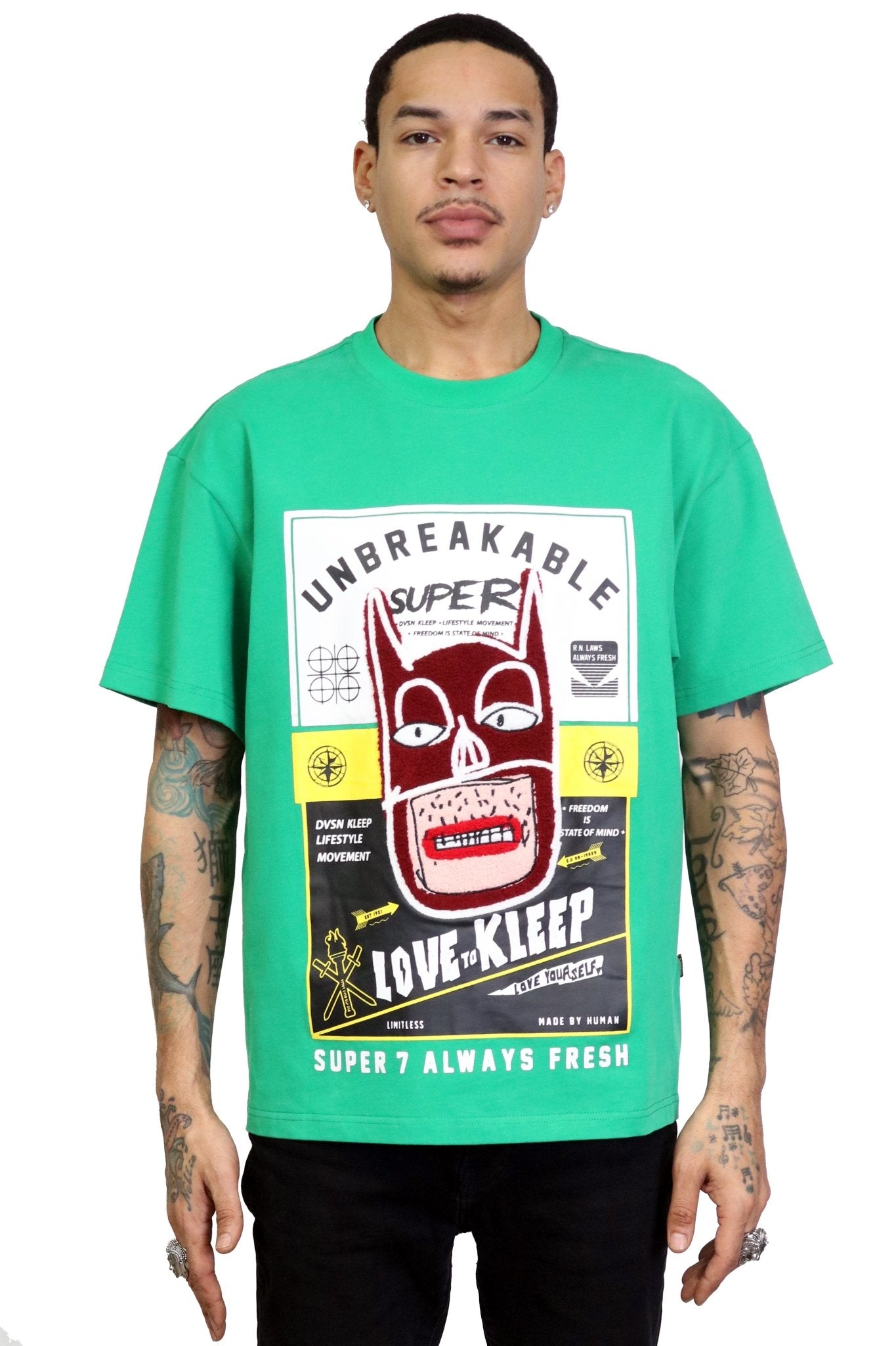 VIBRANT Men's premium cotton short sleeve t shirt - Love to KleepMen's TeeKLEEPLove to Kleep