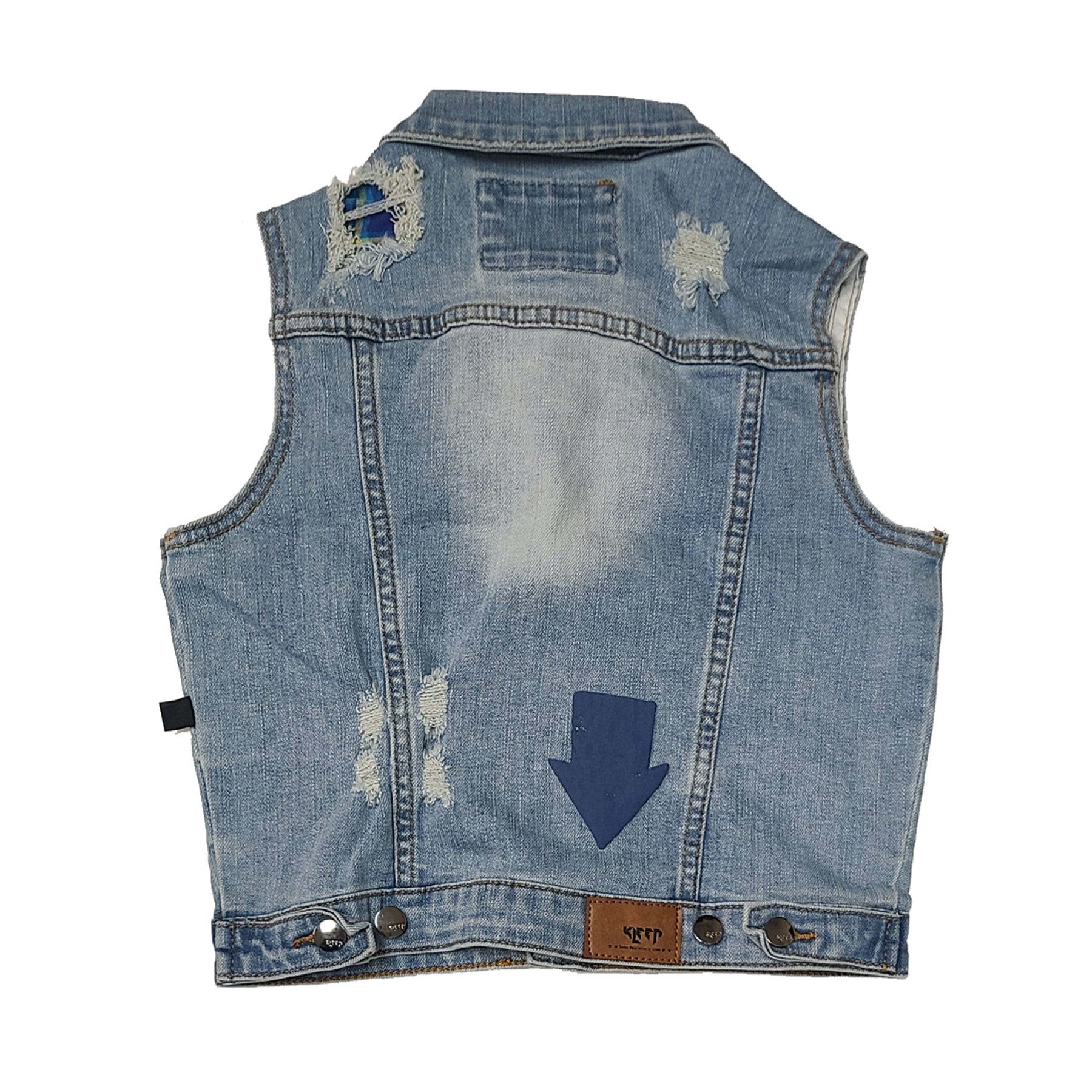 KLEEP Kid's Jacket Calypso Kid's Premium Washed Denim Vest Jacket