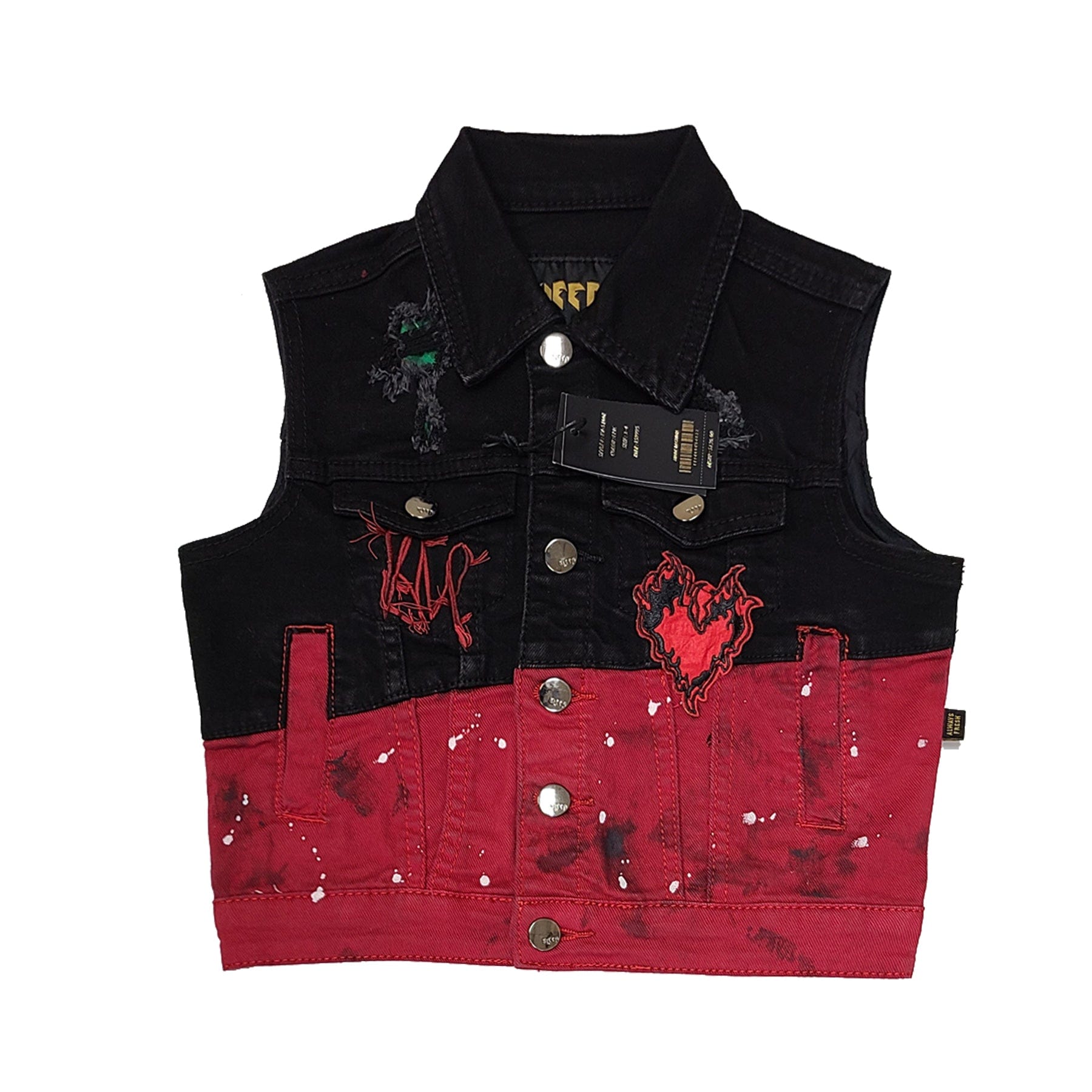 KLEEP Kid's Jacket Epic Kid's Premium Washed Denim Vest Jacket