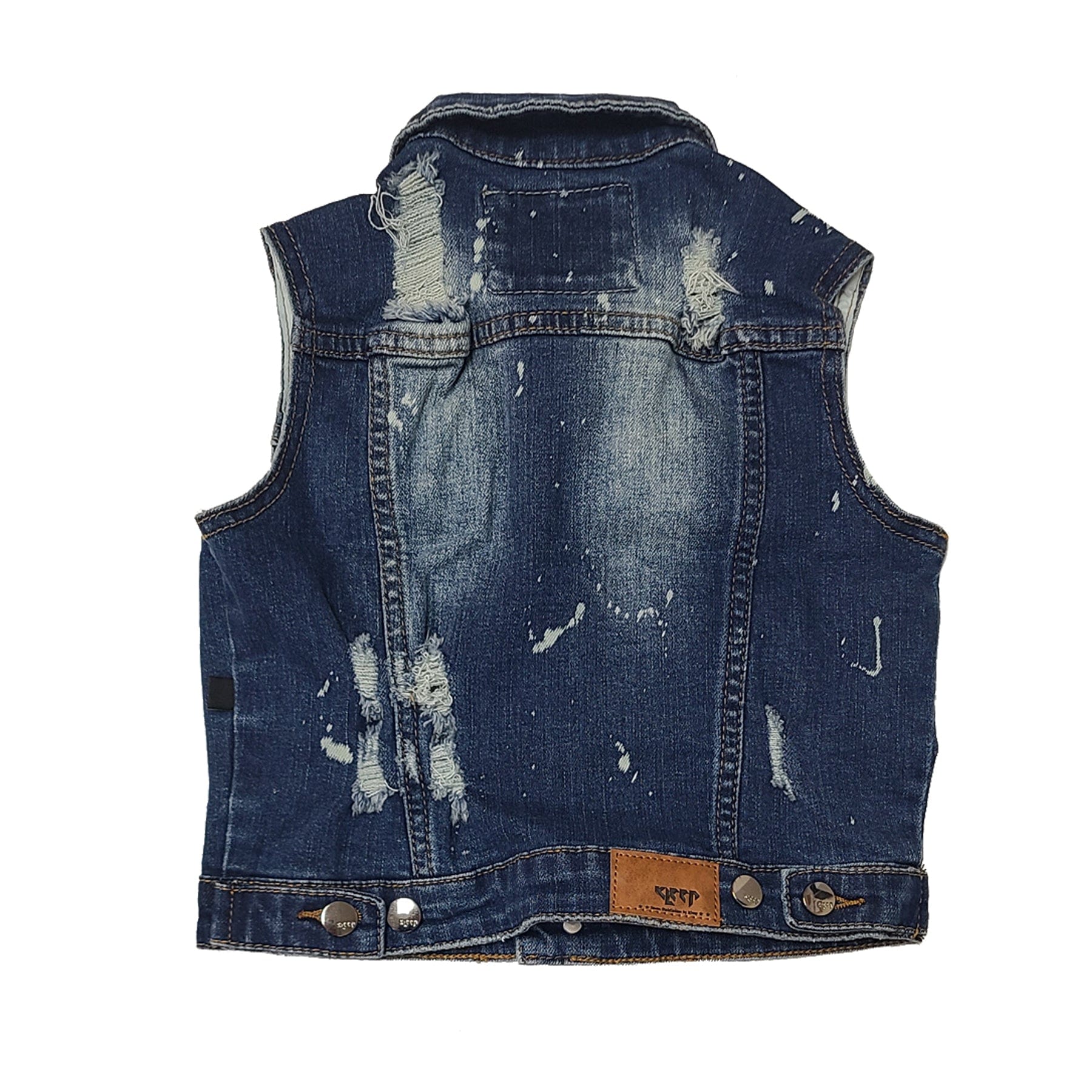 KLEEP Kid's Jacket Rapose Kid's Premium Washed Denim Vest Jacket