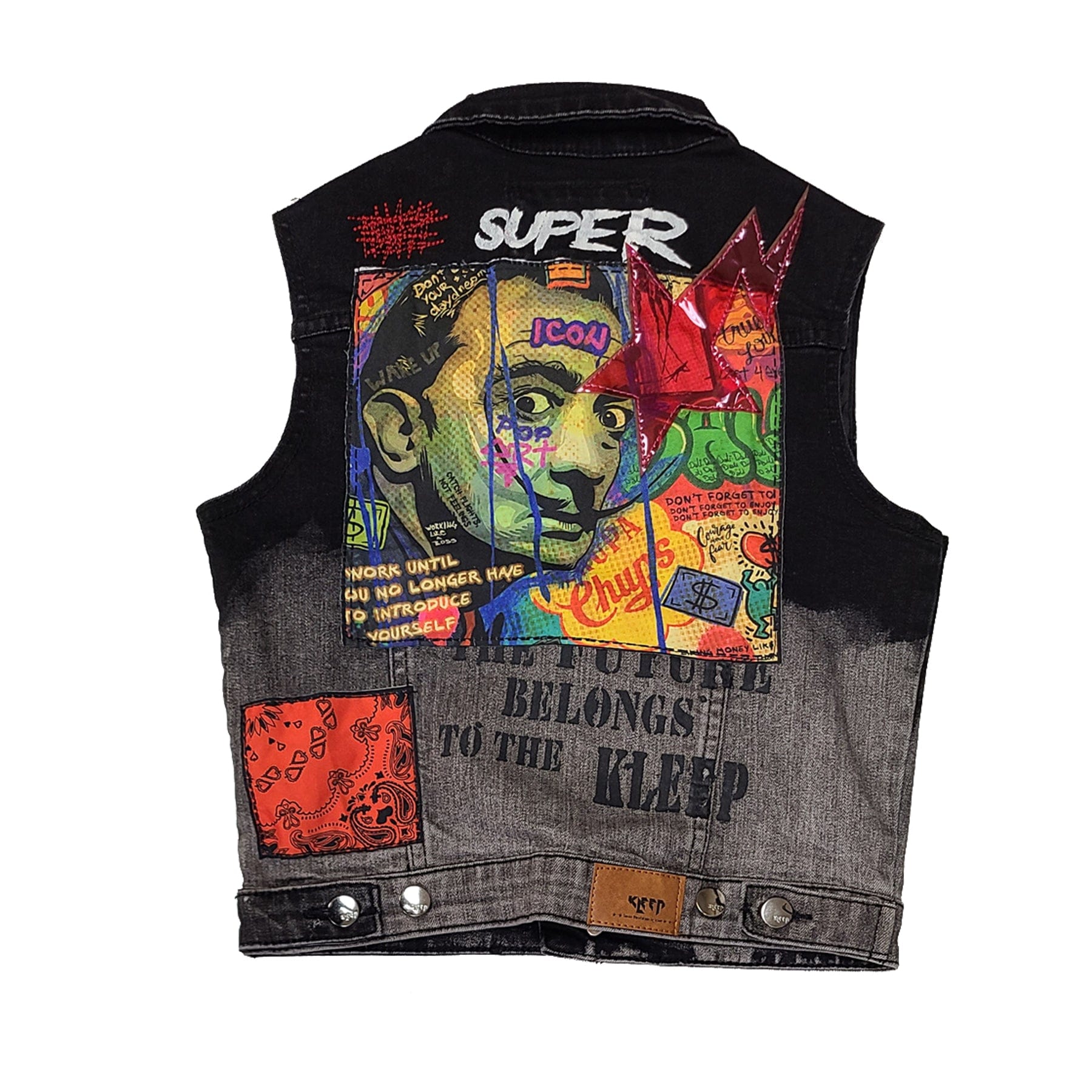 KLEEP Kid's Jacket Sedona Kid's Premium Washed Denim Vest Jacket