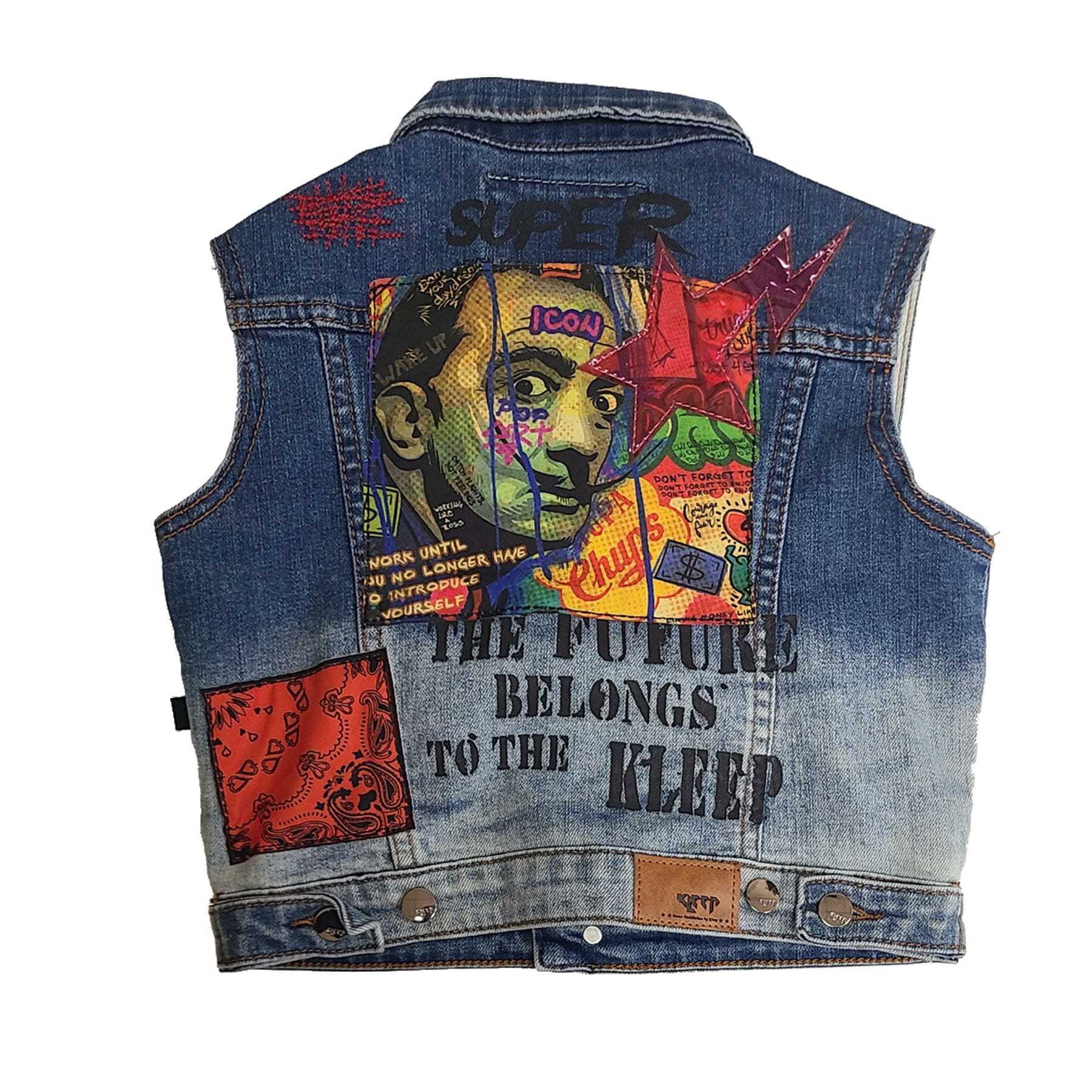 KLEEP Kid's Jacket Tyrion Kid's Premium Washed Denim Vest Jacket