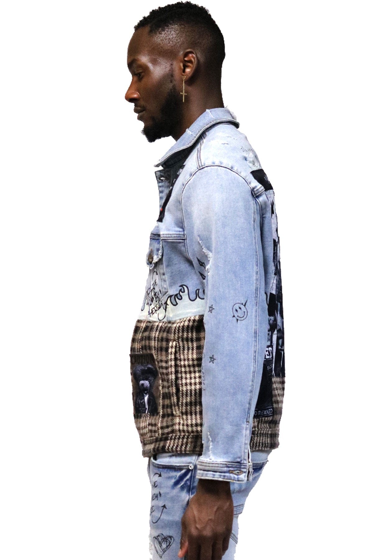 KLEEP Men's Jacket Crimson Premium Washed Denim Jacket