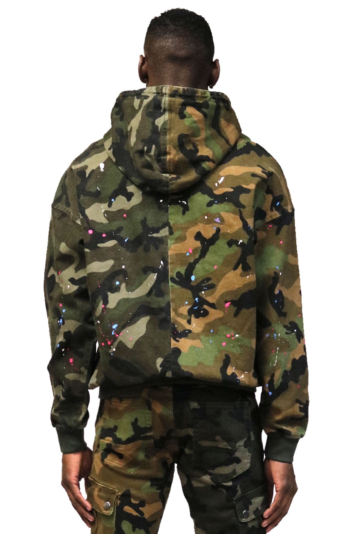 KLEEP Men's Jacket Cypress Mixed Camo Bomber Jacket