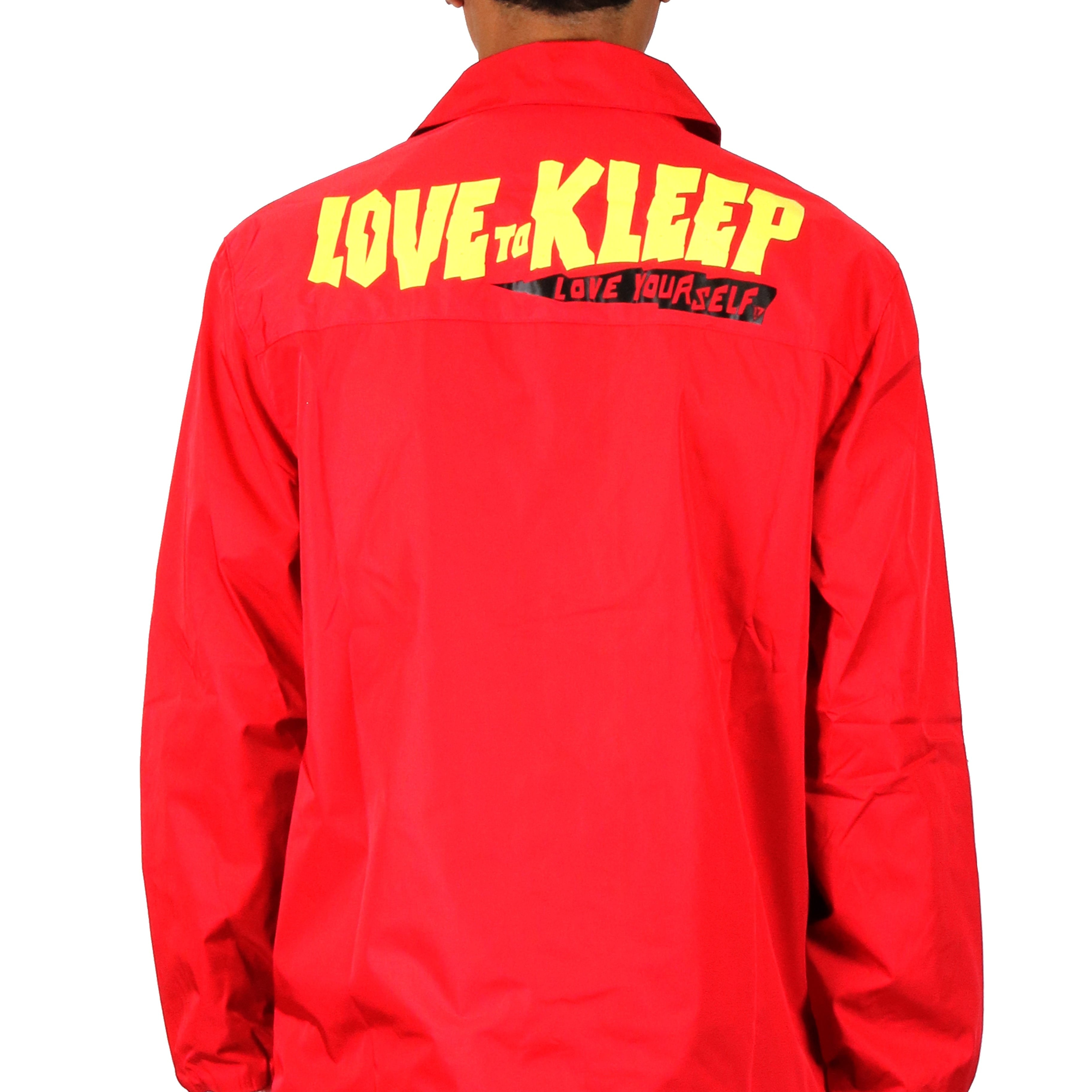 KLEEP Men's Jacket MAROON Men's premium nylon coach jacet