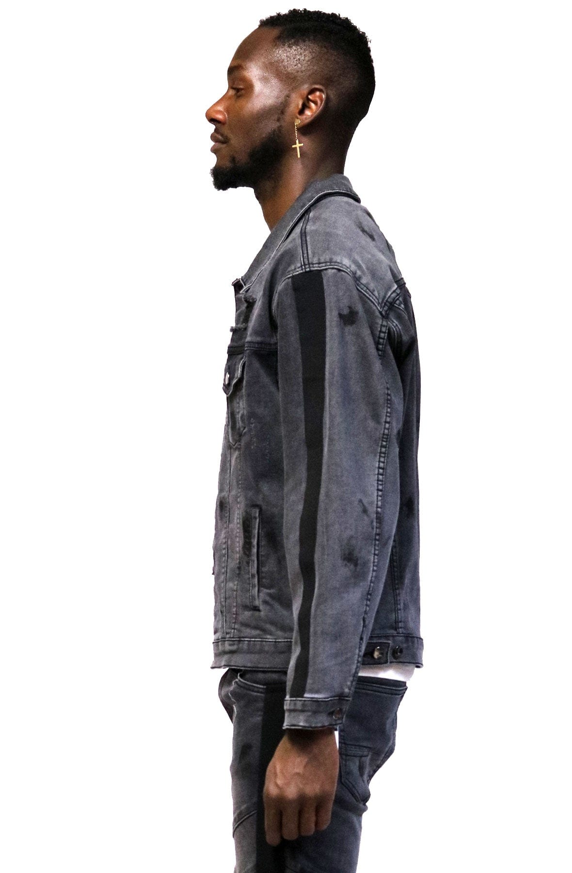 AMERICAN HIGHWAY Size M Blue Contrast Stitch Cotton Denim Jacket – Sui  Generis Designer Consignment