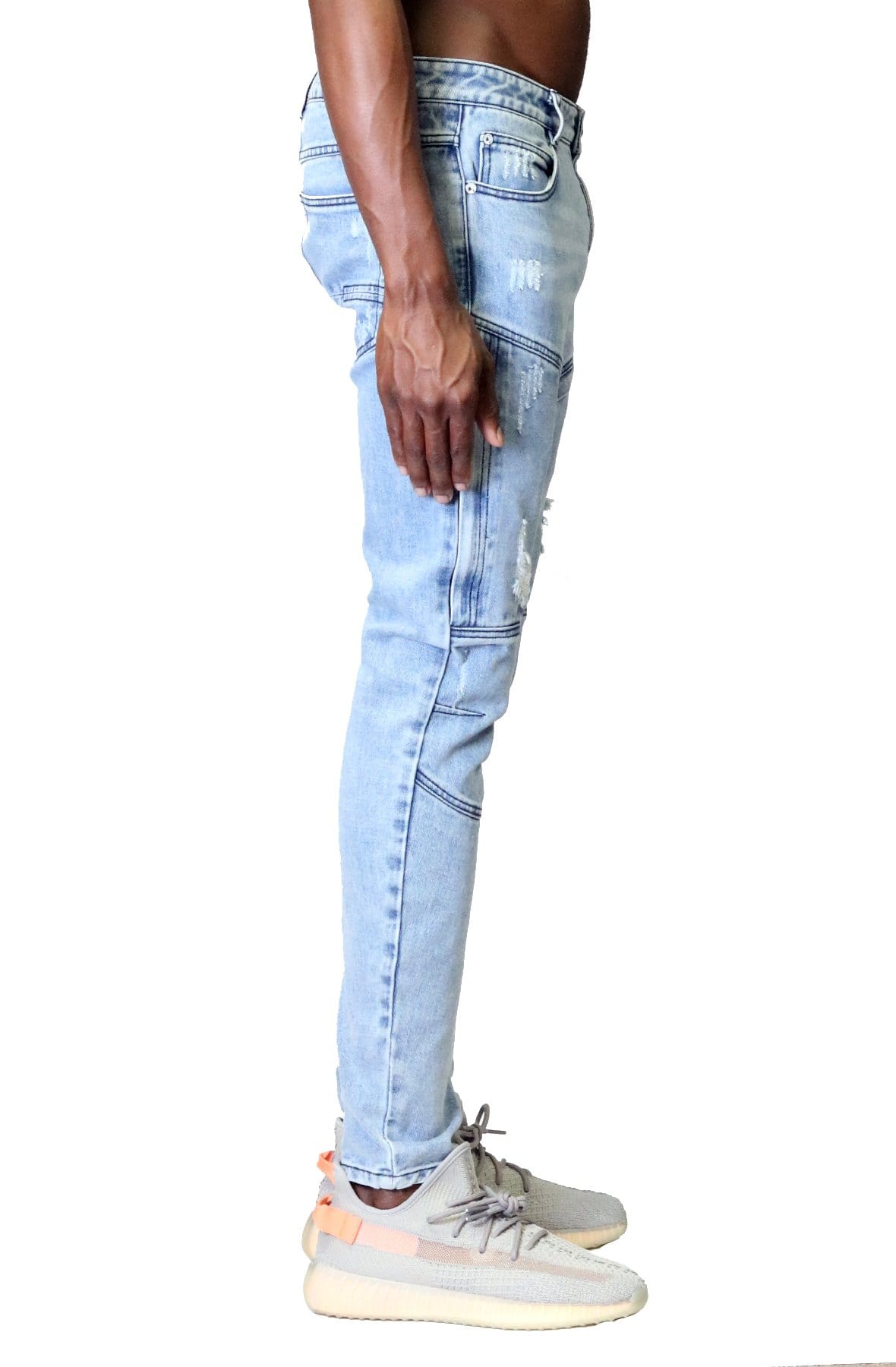 KLEEP Men's Pants DEZIE Washed Skinny Denim Pants