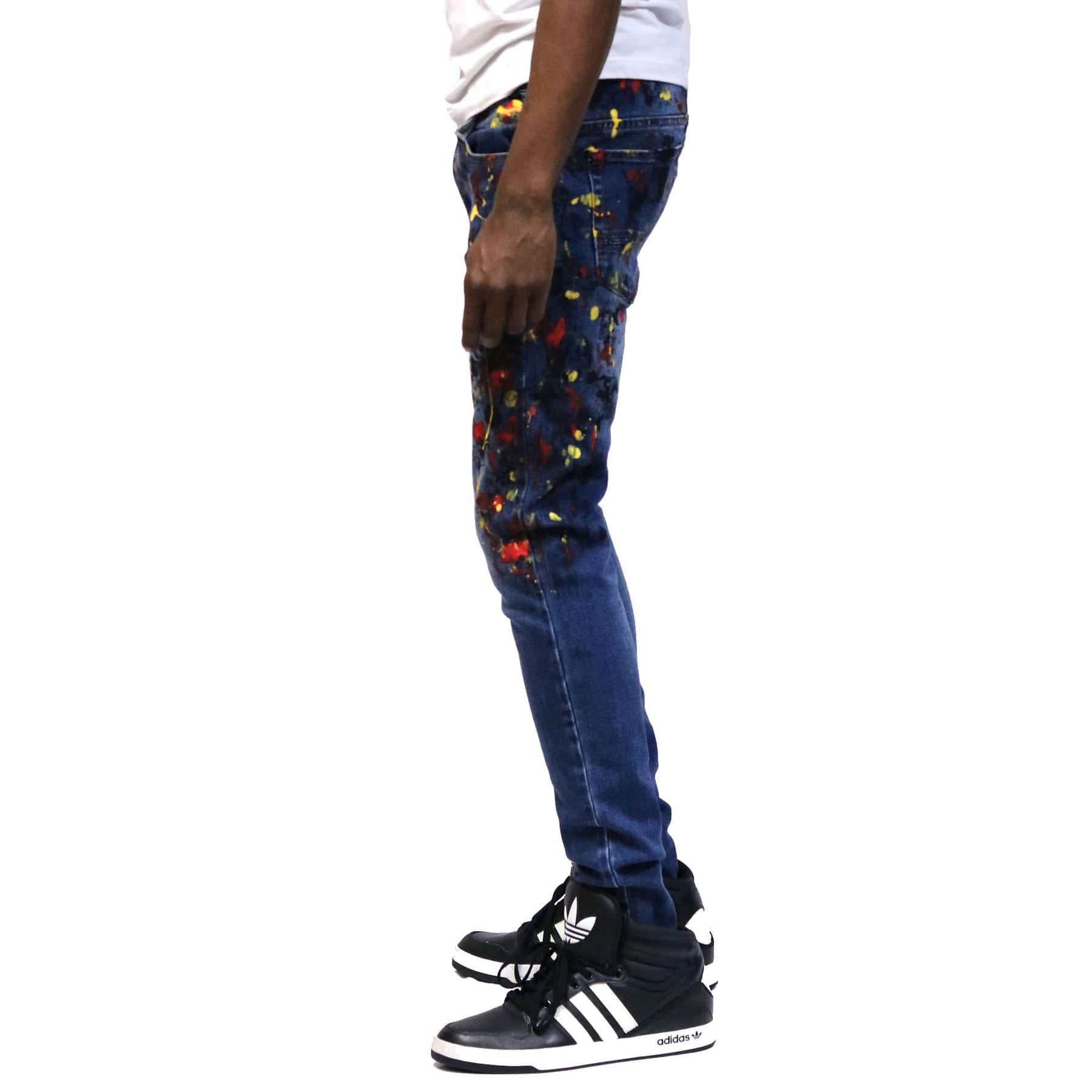 KLEEP Men's Pants Proto New Washed Skinny Denim Pants
