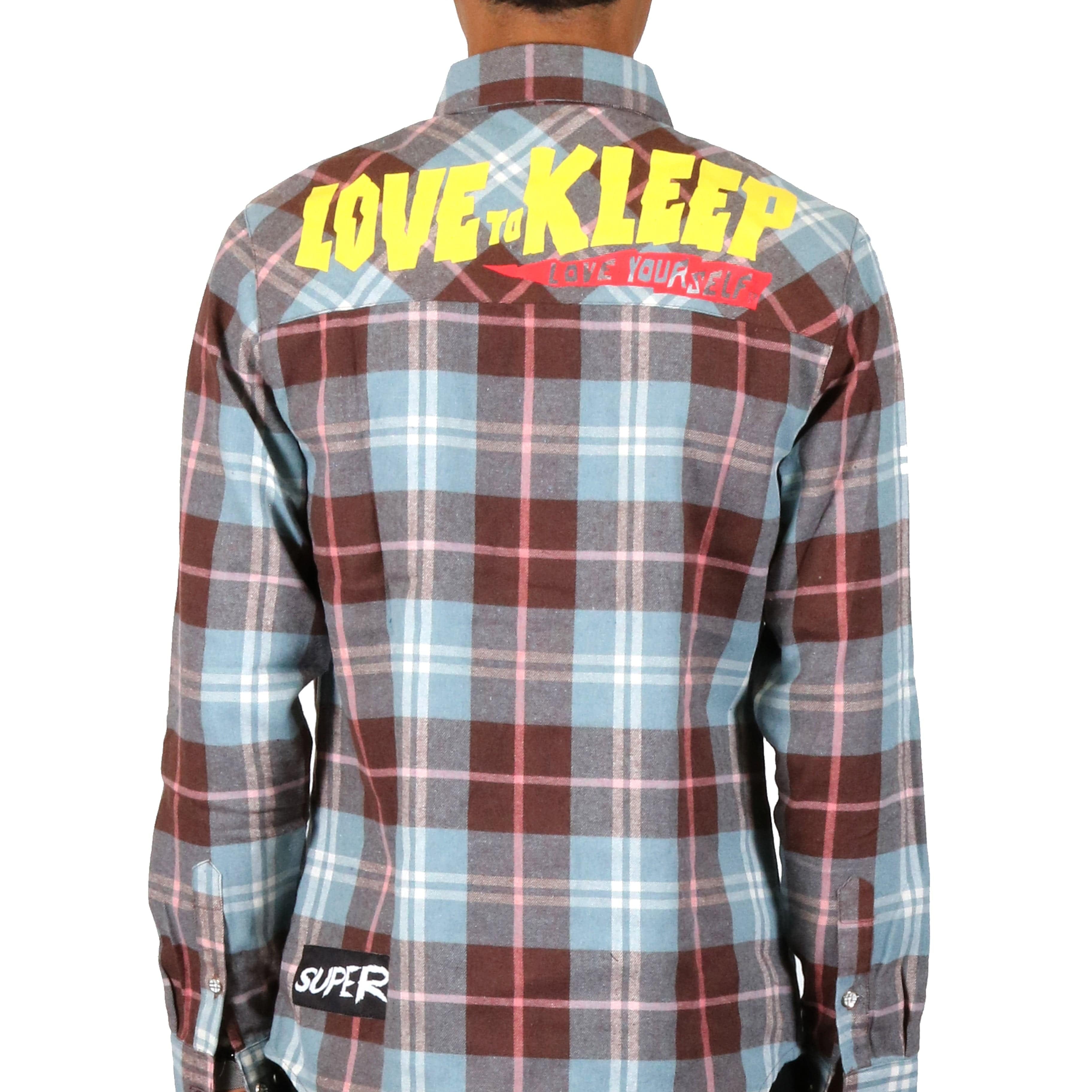 KLEEP Men's Shirt BANAN Men's premium flannel button down shirt