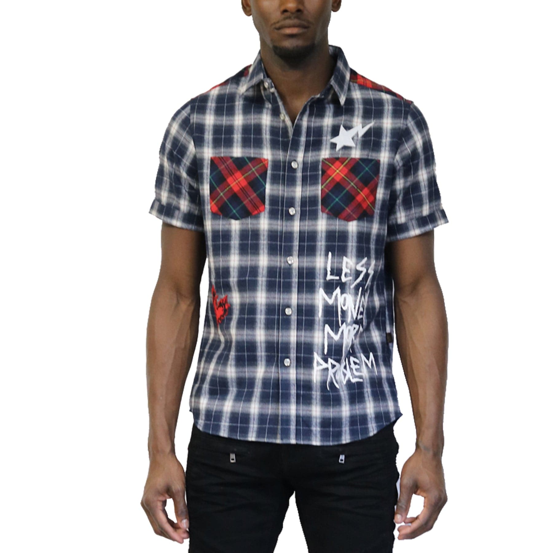 KLEEP Men's Shirt CAPUT Men's Premium Short Sleeve Button-down Shirt