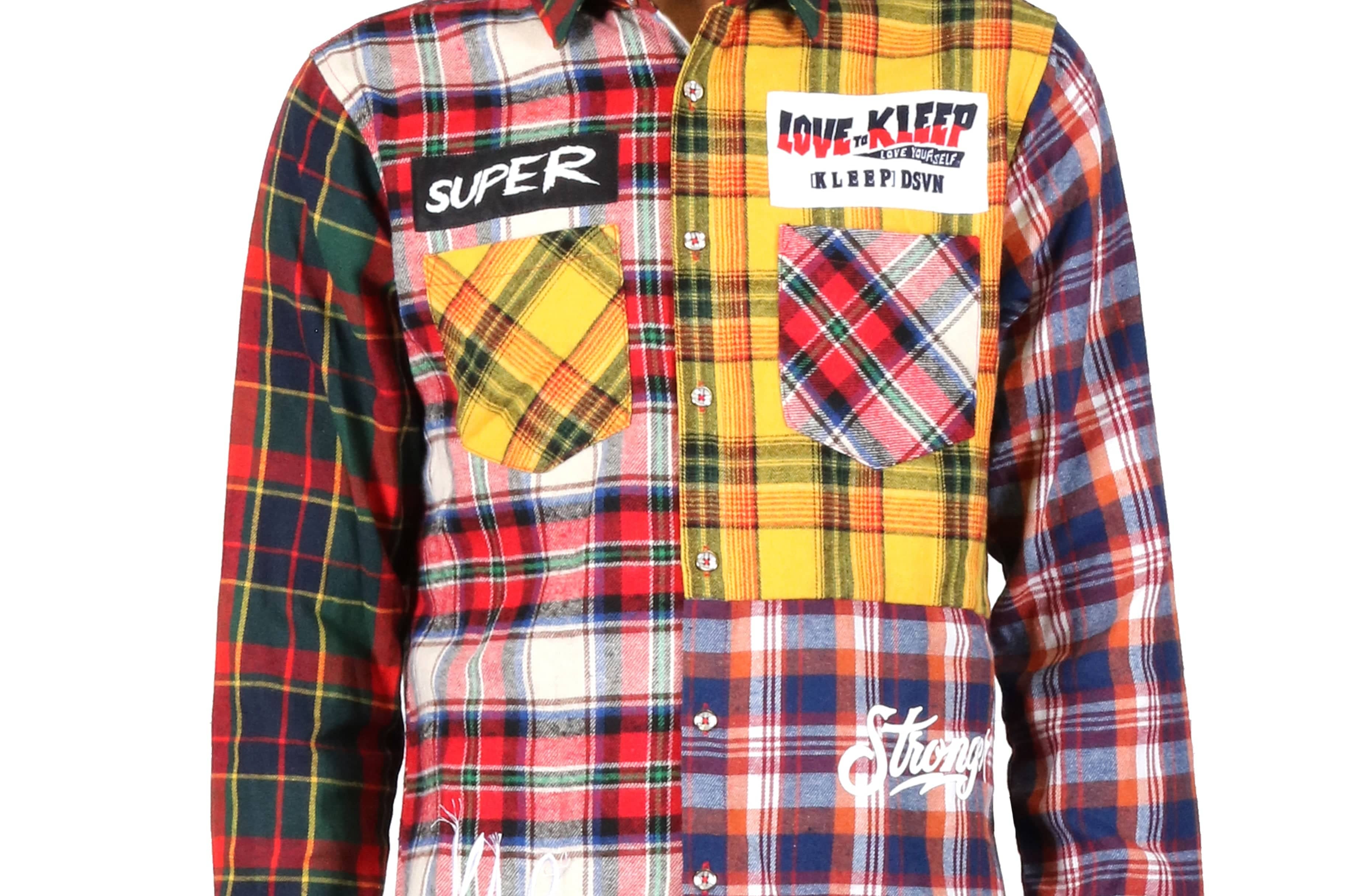 KLEEP Men's Shirt DIGRIS Men's premium flannel button down shirt