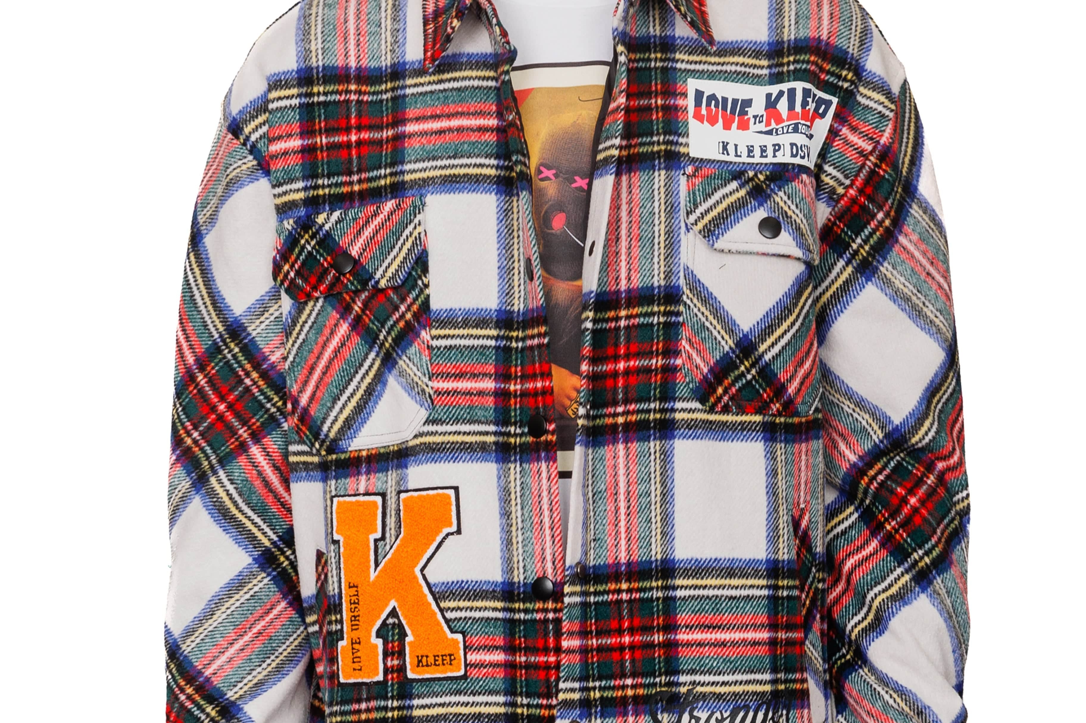 KLEEP Men's Shirt DRAKE Men's premium heavy flannel jacket type shirt