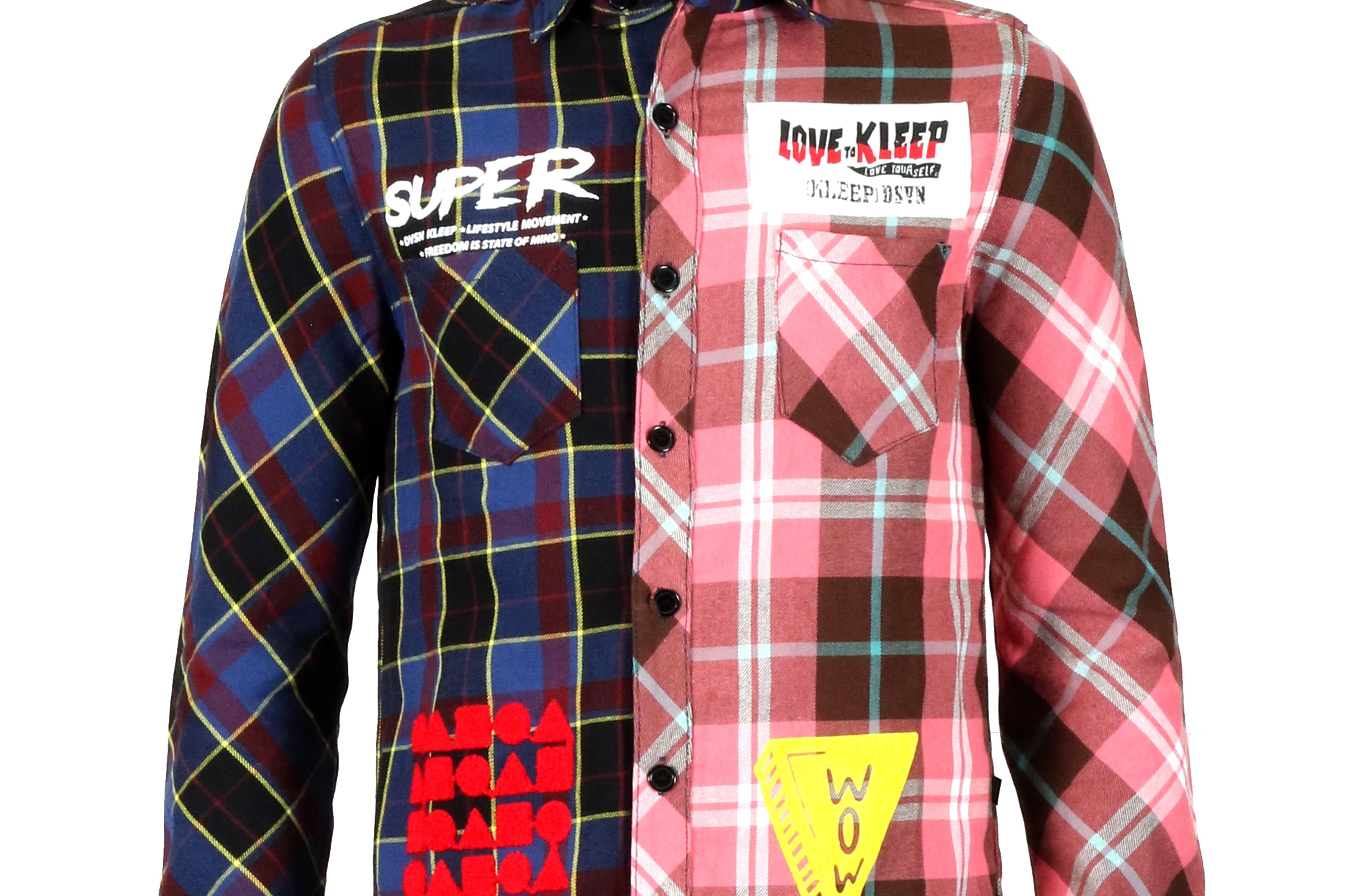 KLEEP Men's Shirt PUCE Men's premium flannel button down shirt