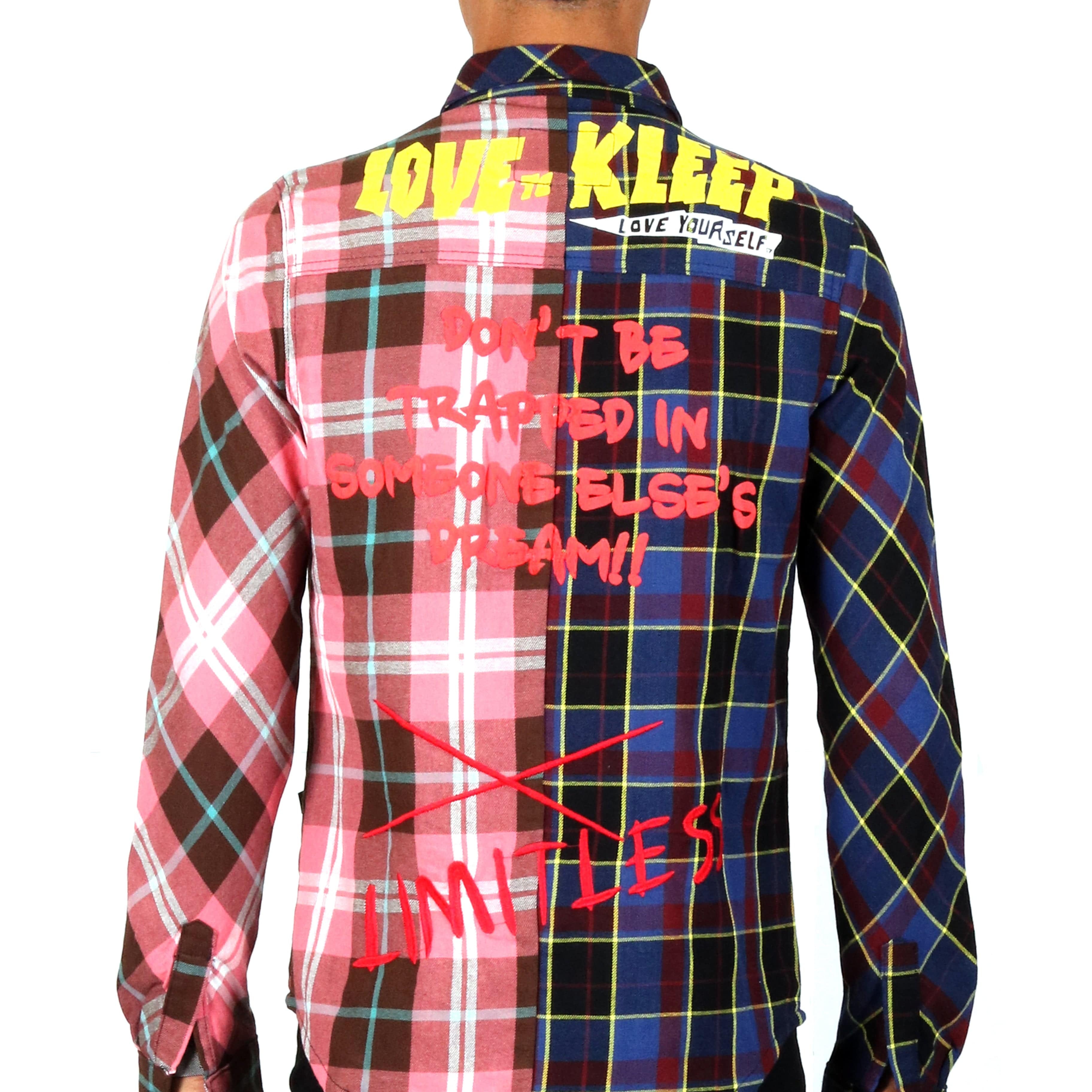 KLEEP Men's Shirt PUCE Men's premium flannel button down shirt