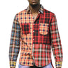 KLEEP Men's Shirt Roux Multi Flannel Button Down Shirt