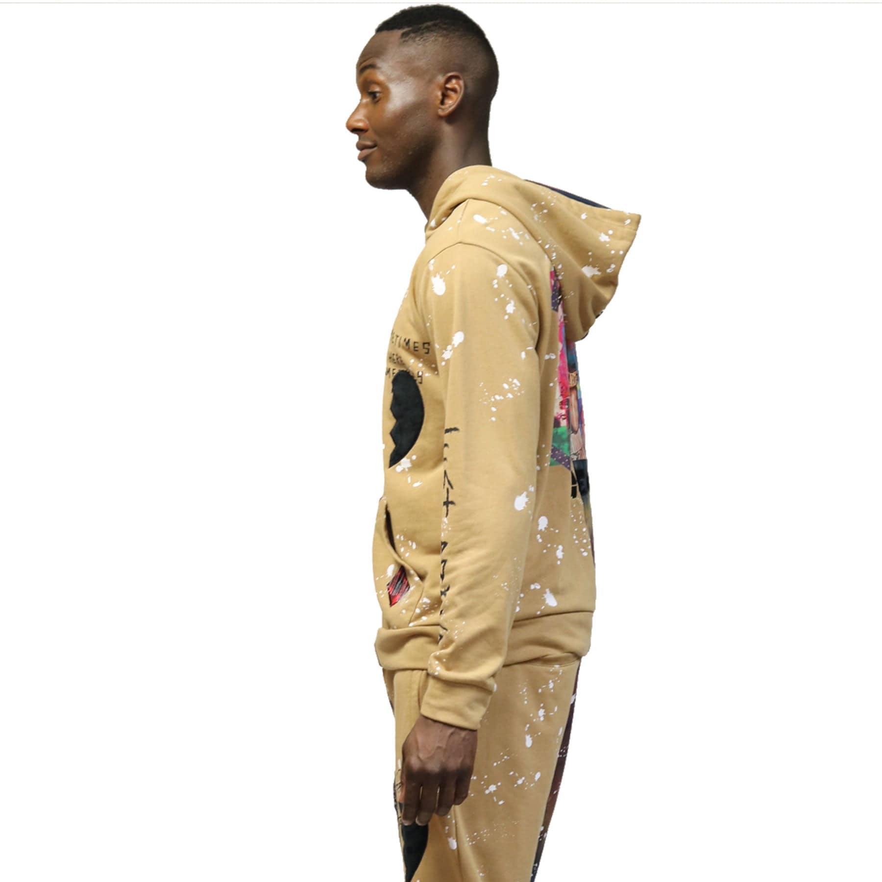 KLEEP Men's Sweatshirt RONA Tie die Pullover Hoodie