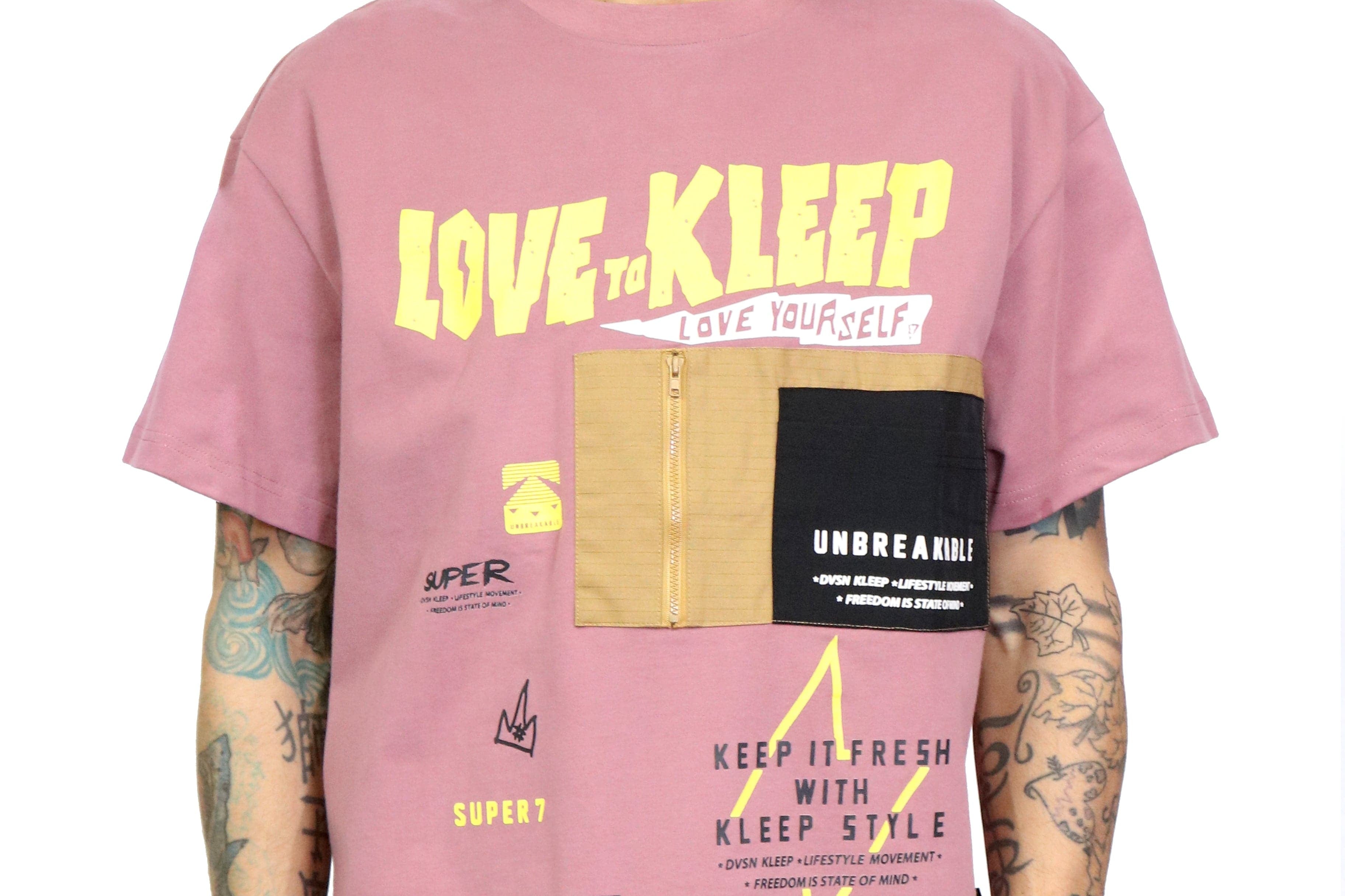 KLEEP Men's Tee BEET Men's premium cotton short sleeve t shirt
